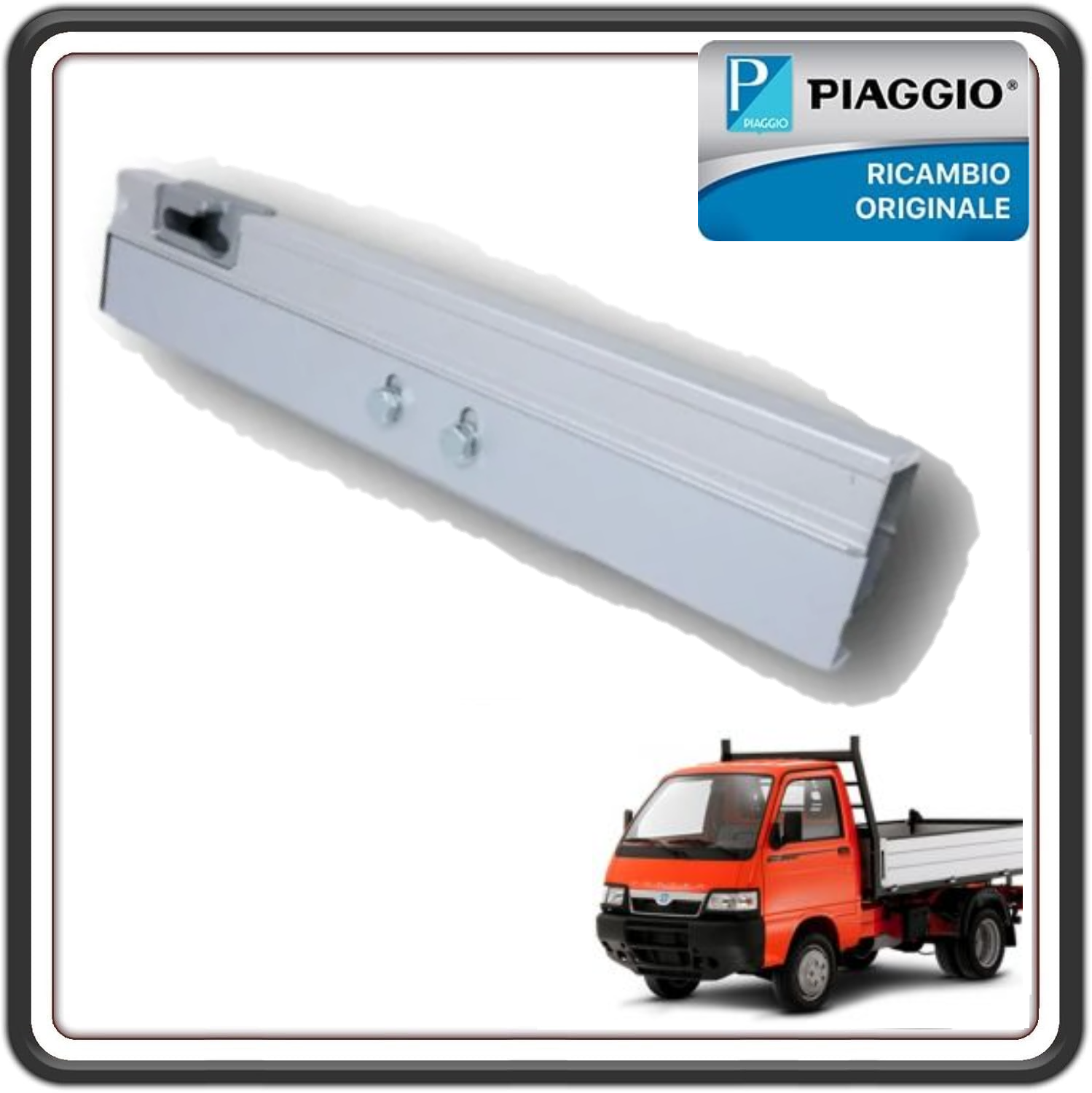 PIANTONE CANTONALE SPONDA SINISTRA PER PIAGGIO PORTER 1000-1300 16V MOTORE DAIHATSU FINO AL 2009 - PORTER 1200-1400 DIESEL - PIAGGIO PORTER MULTITECH - PIAGGIO PORTER MAXXI TUTTI I MODELLI ORIGINALE PIAGGIO 612087 