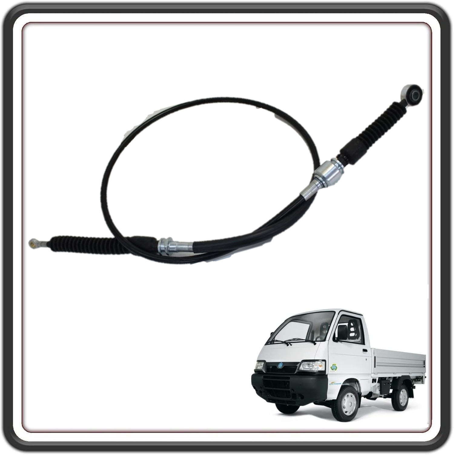 TRASMISSIONE CAVO FILO SELEZIONE MARCE LATO MONTAGGIO DESTRO DX (LUNGHEZZA TOTALE 1500 MM) COMPATIBILE PER PIAGGIO PORTER 1300 16V MOTORE DAIHATSU FINO AL 2009