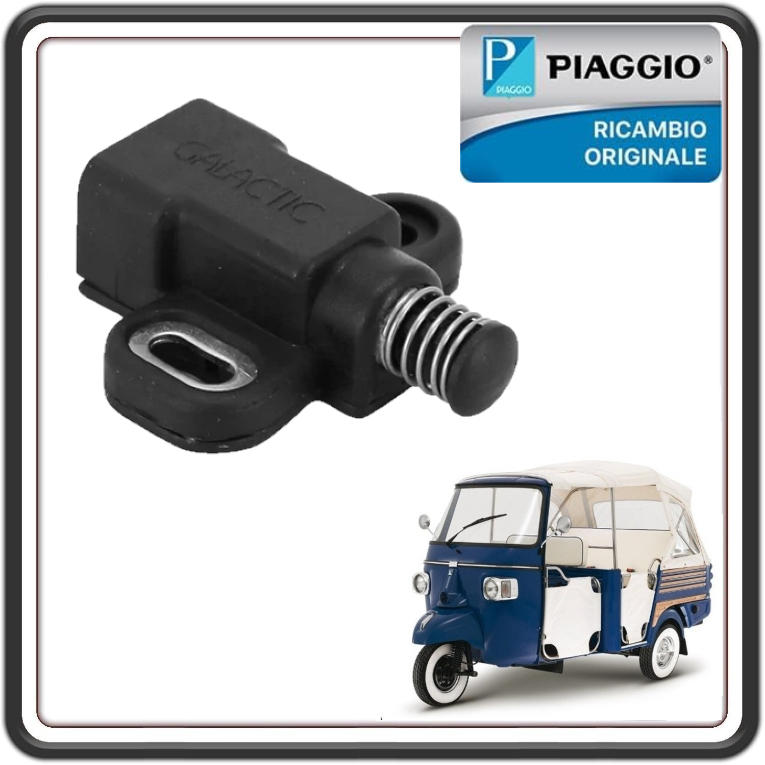 INTERRUTTORE PULSANTE STOP - RETROMARCIA PER PIAGGIO APE CALESSINO 420 DIESEL MOTORE LOMBARDINI - PIAGGIO APE CLASSIC ORIGINALE PIAGGIO 567498R  