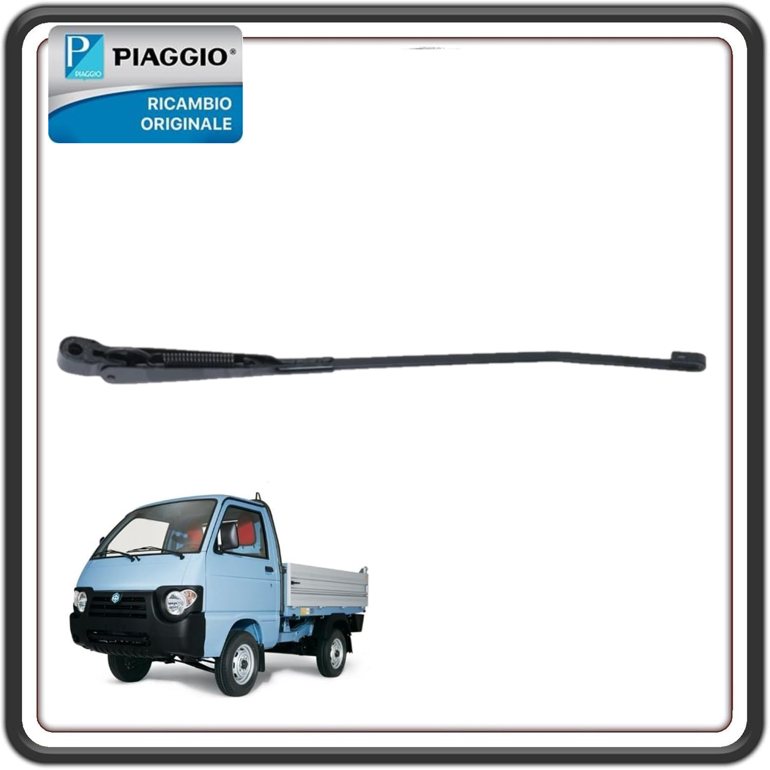 BRACCIO TERGICRISTALLO SINISTRO LATO GUIDA PER PIAGGIO PORTER 1000-1300 16V MOTORE DAIHATSU FINO AL 2009 - PIAGGIO PORTER 1200-1400 DIESEL FINO AL 2005 - PIAGGIO QUARGO TUTTI I MODELLI ORIGINALE PIAGGIO 660704