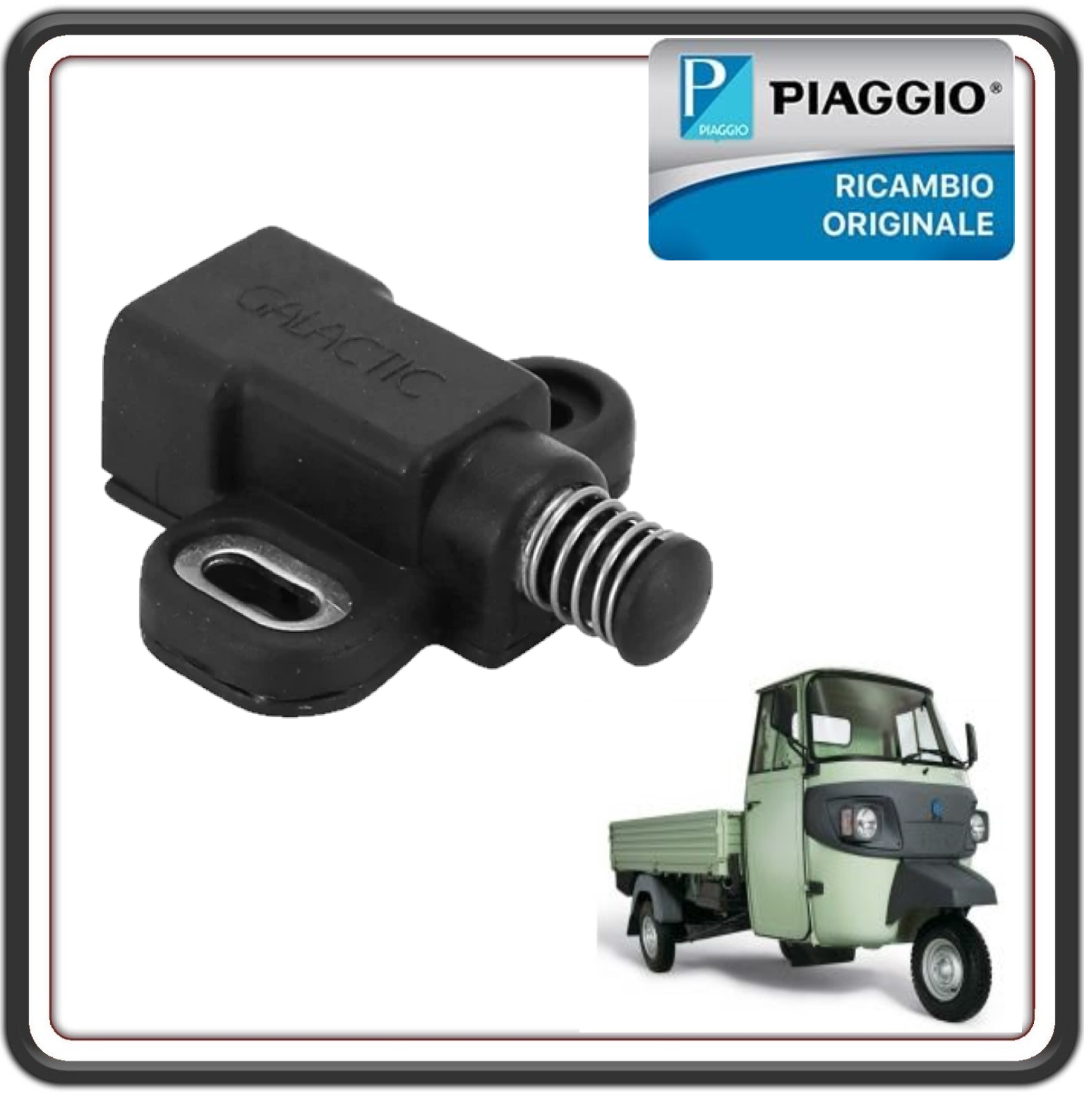 INTERRUTTORE PULSANTE STOP - RETROMARCIA PER PIAGGIO APE CALESSINO 420 DIESEL MOTORE LOMBARDINI - PIAGGIO APE CLASSIC ORIGINALE PIAGGIO 567498R  