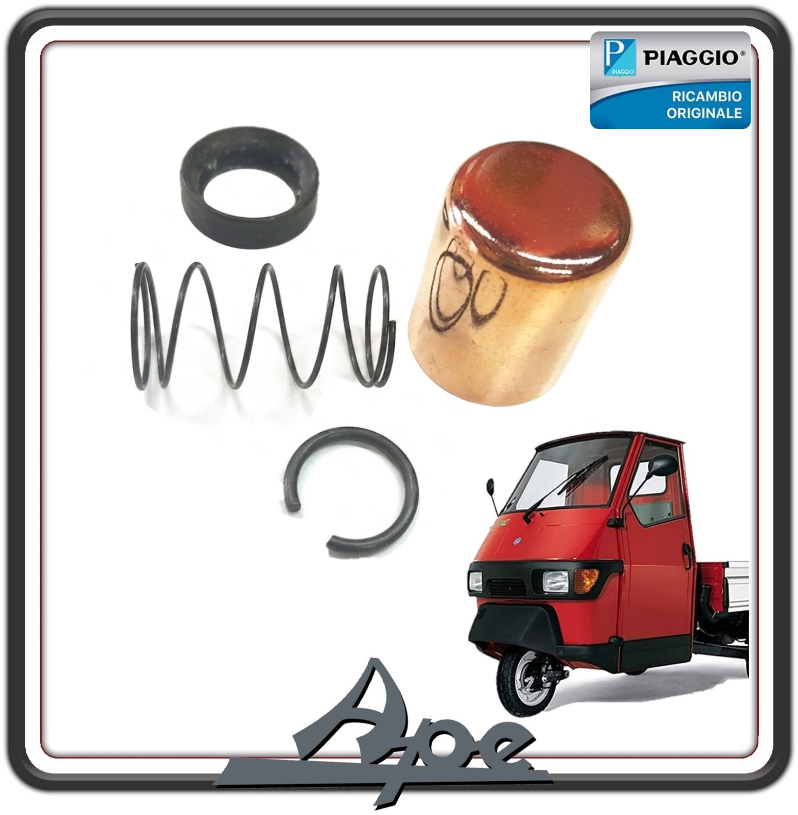 KIT MINUTERIA REVISIONE PIGNONE MOTORINO AVVIAMENTO PER PIAGGIO APE 50 DAL 1985 AL 2008 ORIGINALE PIAGGIO 249482