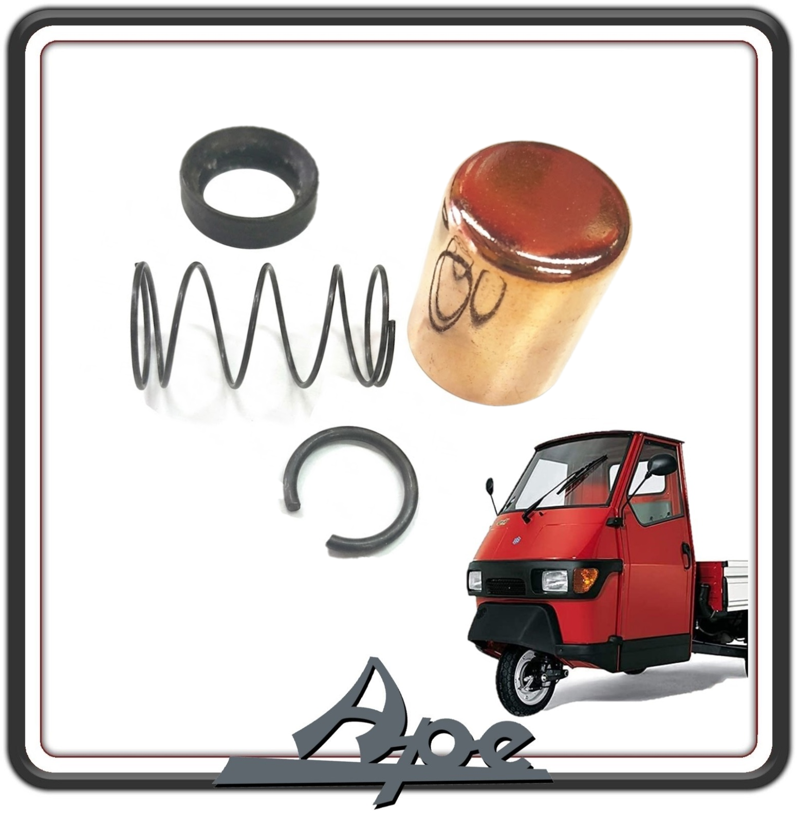 KIT MINUTERIA REVISIONE PIGNONE MOTORINO AVVIAMENTO COMPATIBILE PER PIAGGIO APE 50 DAL 1985 AL 2008 