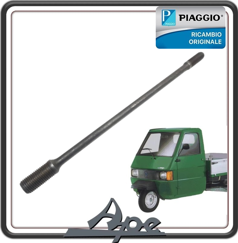 PRIGIONIERO PER PIAGGIO APE CALESSINO DIESEL MOTORE LOMBARDINI DAL 2007 AL 2012 - PIAGGIO APE TM 703 DIESEL RAFFREDDAMENTO A LIQUIDO DAL 2005 AL 2012 ORIGINALE PIAGGIO L6850212 