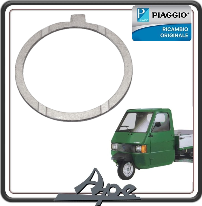 RONDELLA SPALLAMENTO ALBERO MOTORE PER PIAGGIO APE CALESSINO DIESEL MOTORE LOMBARDINI DAL 2007 AL 2012 - PIAGGIO APE TM 703 DIESEL RAFFREDDAMENTO A LIQUIDO DAL 2005 AL 2012 ORIGINALE PIAGGIO L7653022 