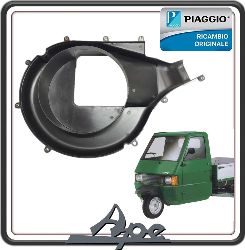 CONVOGLIATORE ARIA VENTOLA VOLANO MOTORINO AVVIAMENTO PER PIAGGIO APE TM 703 DIESEL DAL 2005 AL 2012 ORIGINALE PIAGGIO L2569704