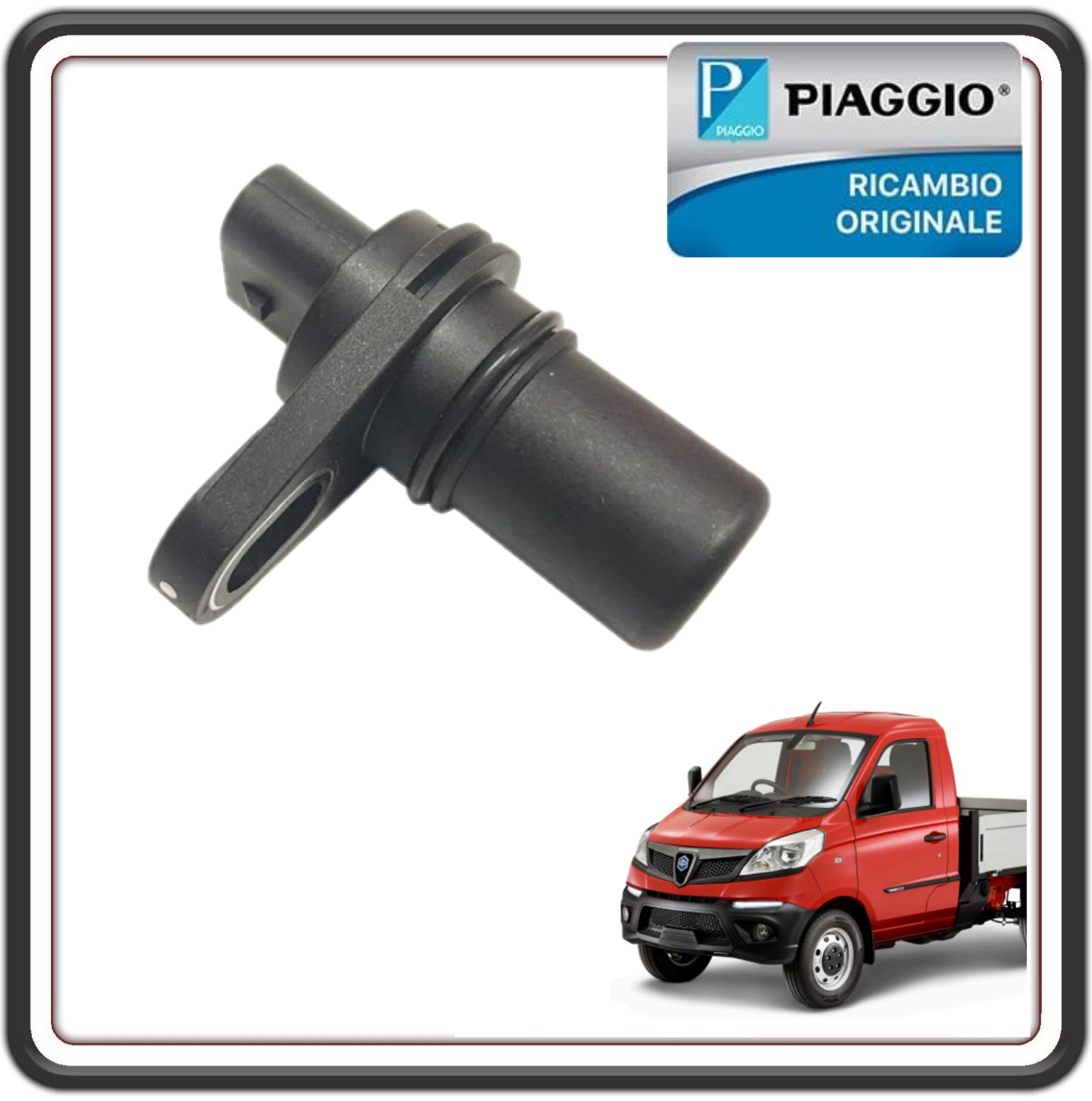 SENSORE POSIZIONE ALBERO A CAMME ASPIRAZIONE PER PIAGGIO PORTER MULTITECH E6 DAL 2015 AL 2020 - PIAGGIO PORTER MAXXI MULTITECH E6 DAL 2015 AL 2020 - PIAGGIO PORTER NP6 ORIGINALE PIAGGIO 1A005518