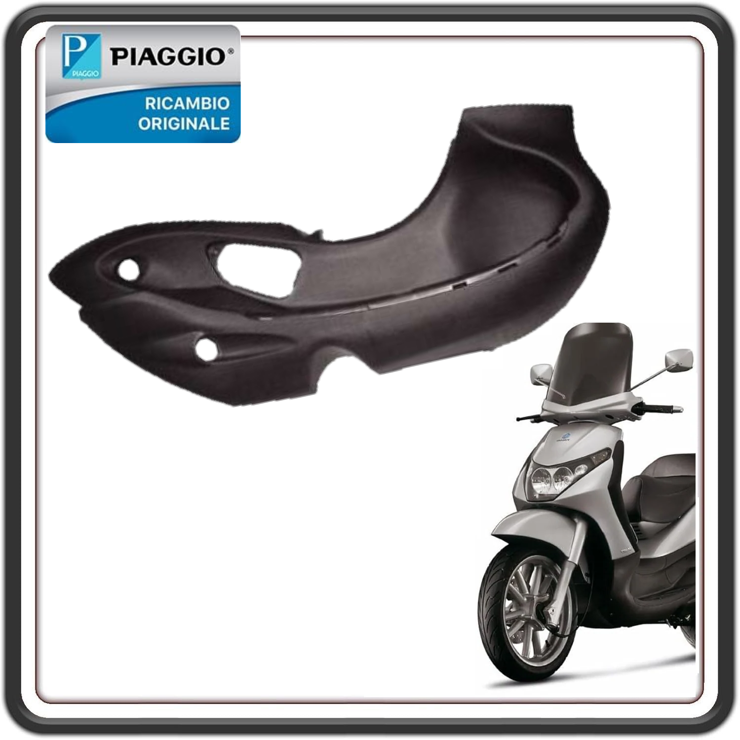 PEDANA POGGIA PIEDI ANTERIORE DESTRA DX GRIGIA PER PIAGGIO BEVERLY 125 DAL 2005 AL 2008 - BEVERLY 250 DAL 2004 AL 2008 - BEVERLY 400 DAL 2006 AL 2007 - BEVERLY 500 DAL 2002 AL 2008 ORIGINALE PIAGGIO CM014204000P 