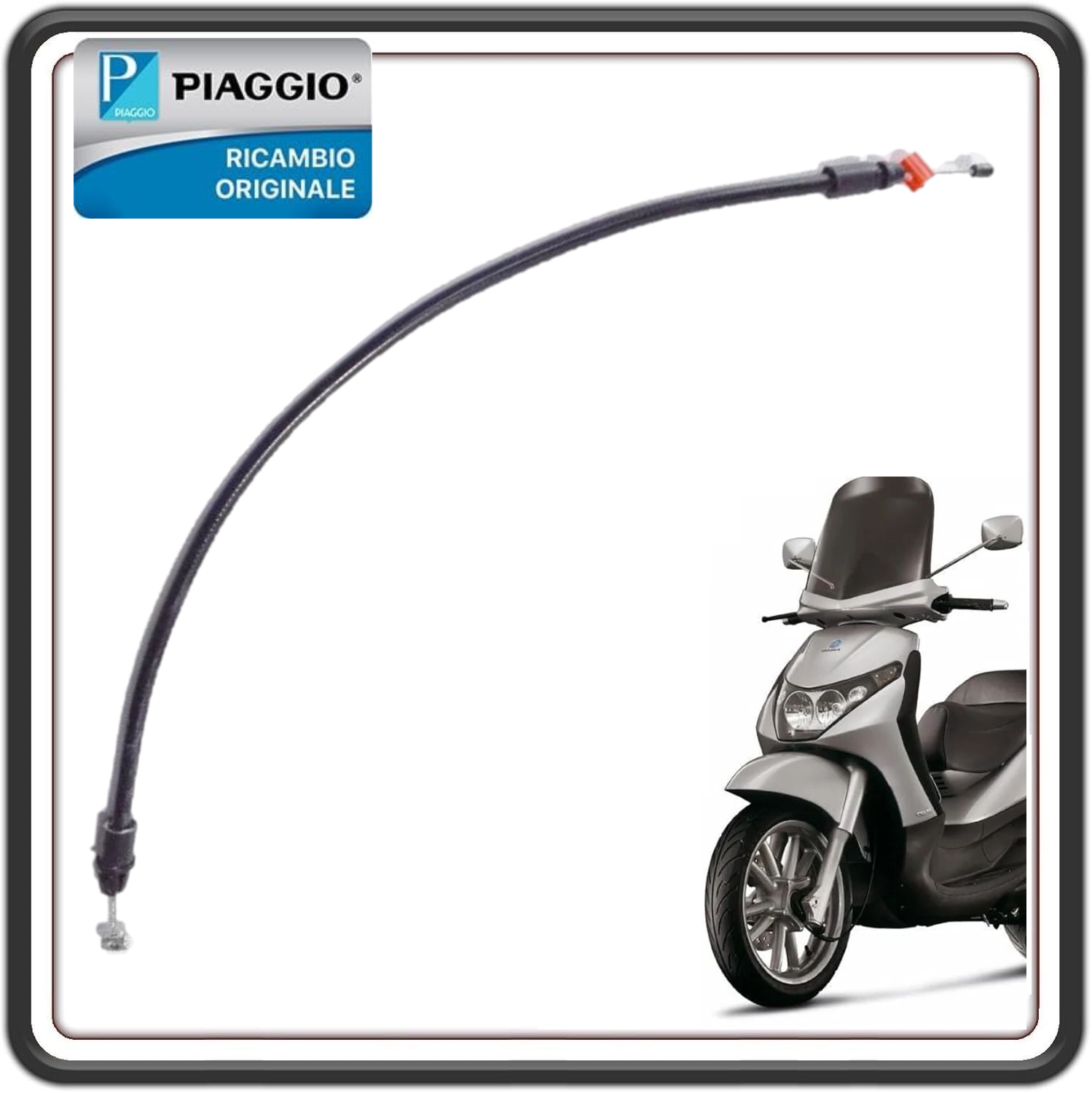 TRASMISSIONE FILO CAVO APERTURA SELLA CORTO PER PIAGGIO BEVERLY 125 - BEVERLY 200 - BEVERLY 250-300 - BEVERLY 400 - BEVERLY 500 ORIGINALE PIAGGIO CM012808