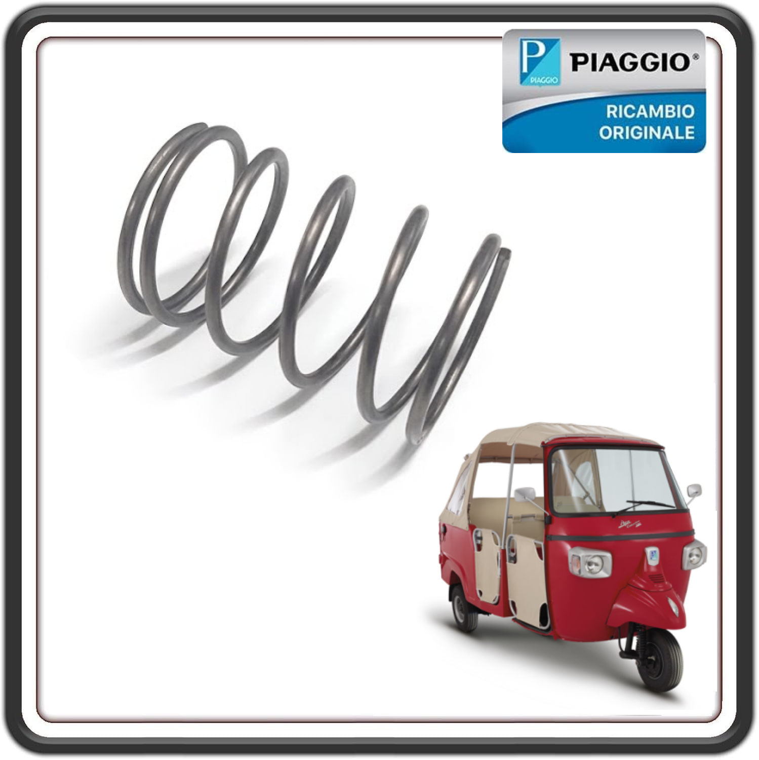 MOLLA RITORNO PUNTALE FRIZIONE PER PIAGGIO APE CALESSINO 200 BENZINA DAL 2013 AL 2017 ORIGINALE PIAGGIO 127185012  