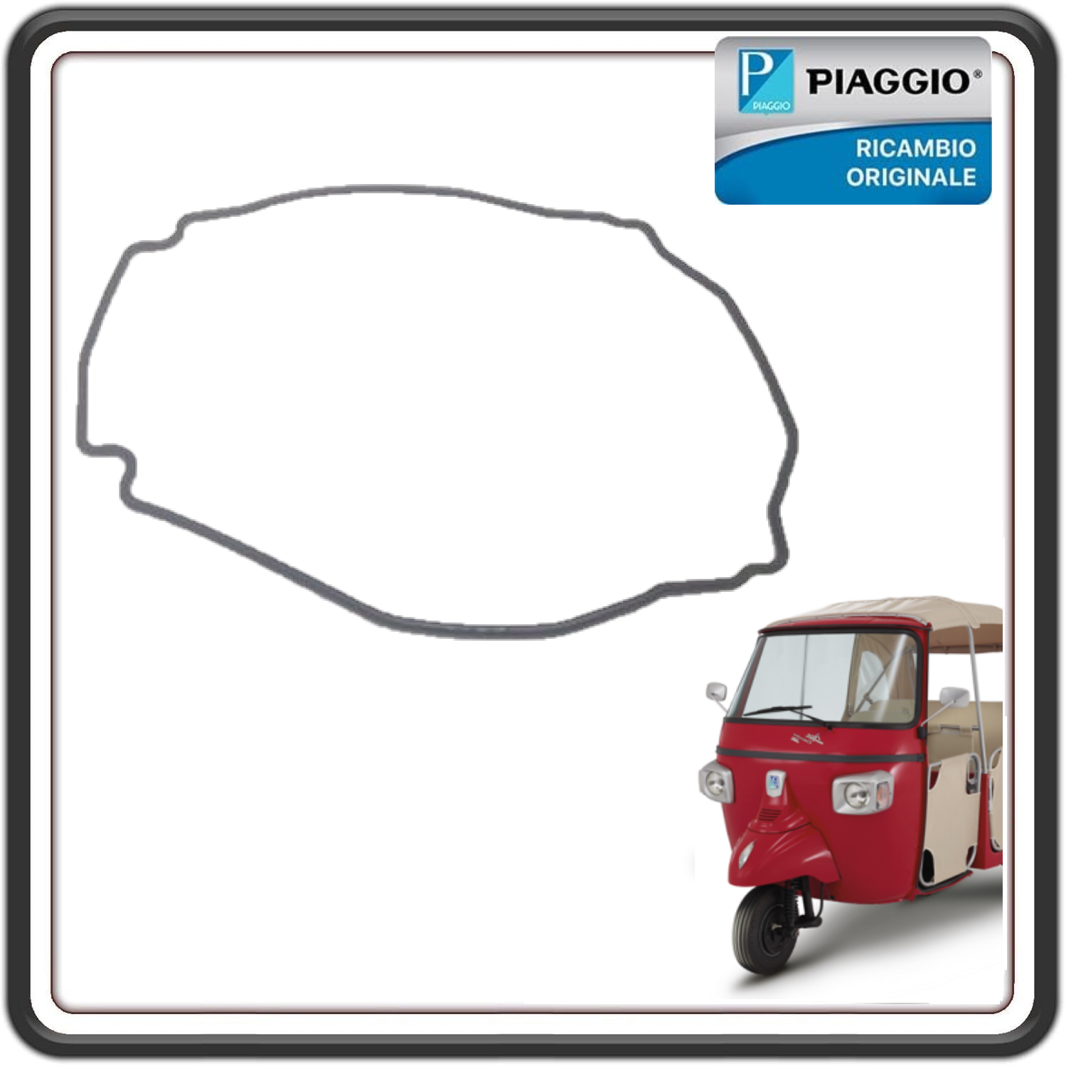 GUARNIZIONE FORO COPERCHIO TESTA PER PIAGGIO APE CALESSINO 200 BENZINA DAL 2013 AL 2017 ORIGINALE PIAGGIO B018533