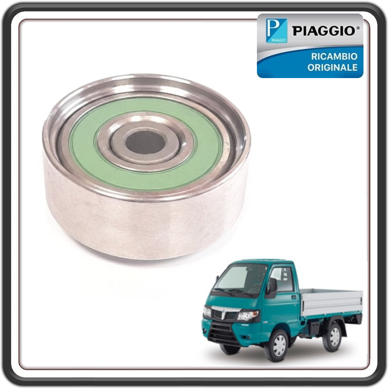 INGRANAGGIO OZIOSO CUSCINETTO TENDICINGHIA ALTERNATORE PER PIAGGIO PORTER MULTITECH DAL 2010 AL 2015 - PIAGGIO PORTER MAXXI MULTITECH DAL 2010 AL 2015 ORIGINALE PIAGGIO B010225 