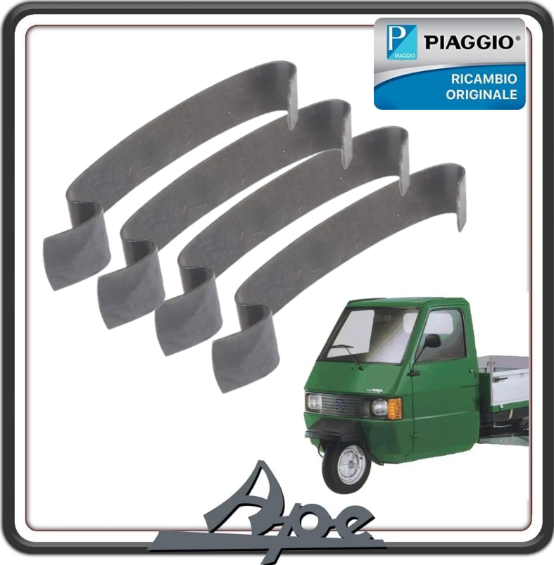 KIT 4 MOLLE MOLLETTE RADIATORE ACQUA PER PIAGGIO APE TM 703 DIESEL DAL 1997 AL 2004 - PIAGGIO APE CAR MAX DIESEL DAL 1986 AL 1990 -  PIAGGIO APE POKER DIESEL DAL 1993 AL 2004 ORIGINALE PIAGGIO 245306 