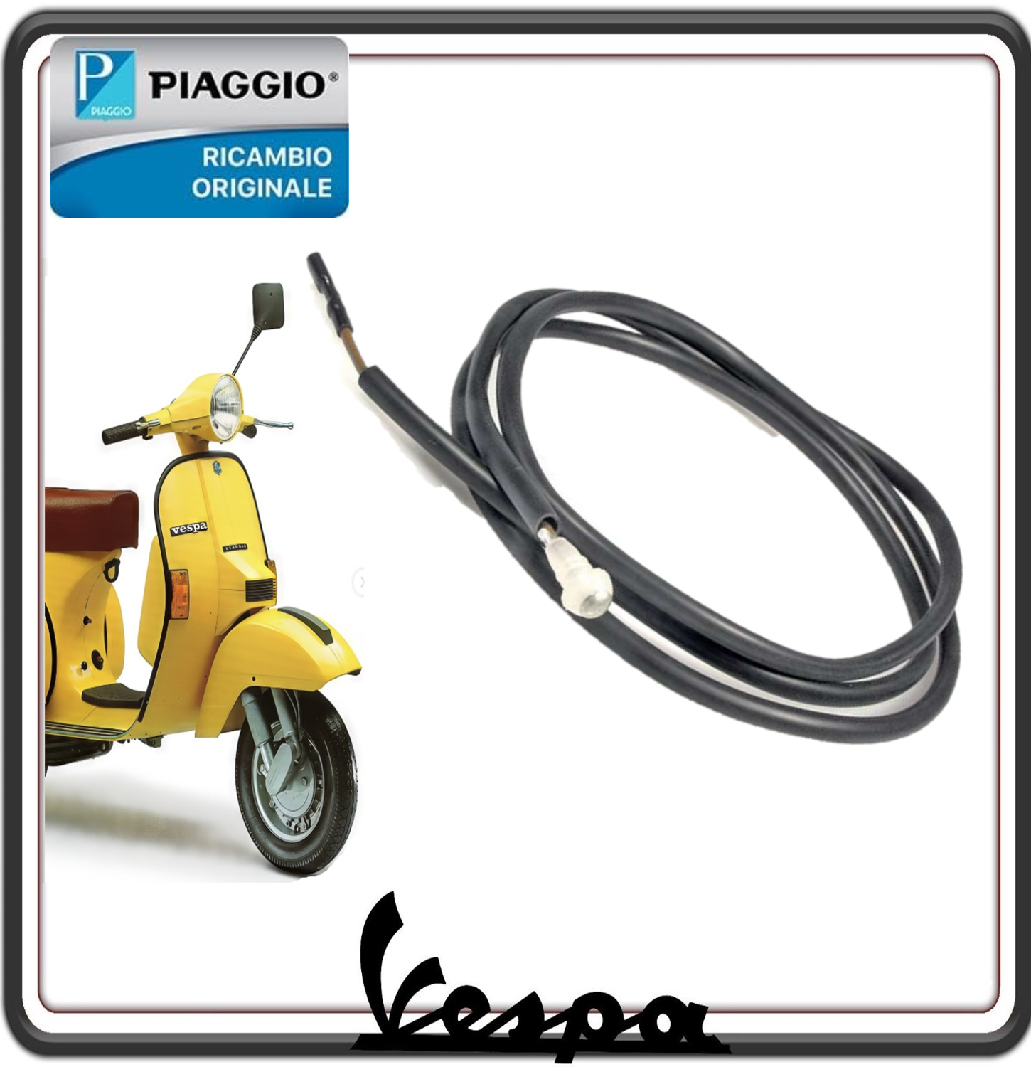 TRASMISSIONE FILO CAVO CONTATTO FRECCE LAMPEGGIATORI PER PIAGGIO VESPA PX 125/150/200 DAL 1983 AL 1997 - PIAGGIO PX T5 125 DAL 1985 AL 1989 ORIGINALE PIAGGIO 194004