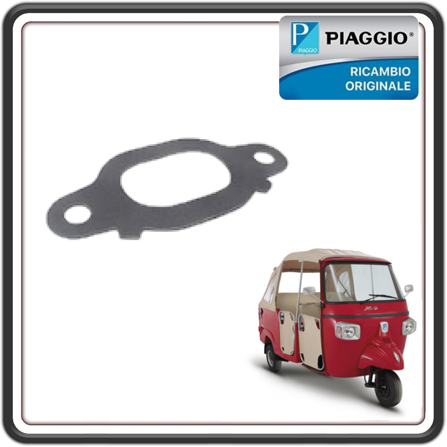 GUARNIZIONE RACCORDO PIAGGIO APE CALESSINO 200 BENZINA DAL 2013 AL 2017 ORIGINALE PIAGGIO B018442 