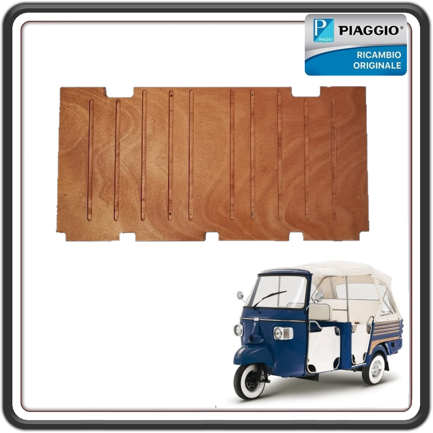 TAPPETO TAPPETINO PEDANA POSTERIORE PER PIAGGIO APE CALESSINO DIESEL LDW 422 MOTORE LOMBARDINI DAL 2007 AL 2012 ORIGINALE PIAGGIO 658877 