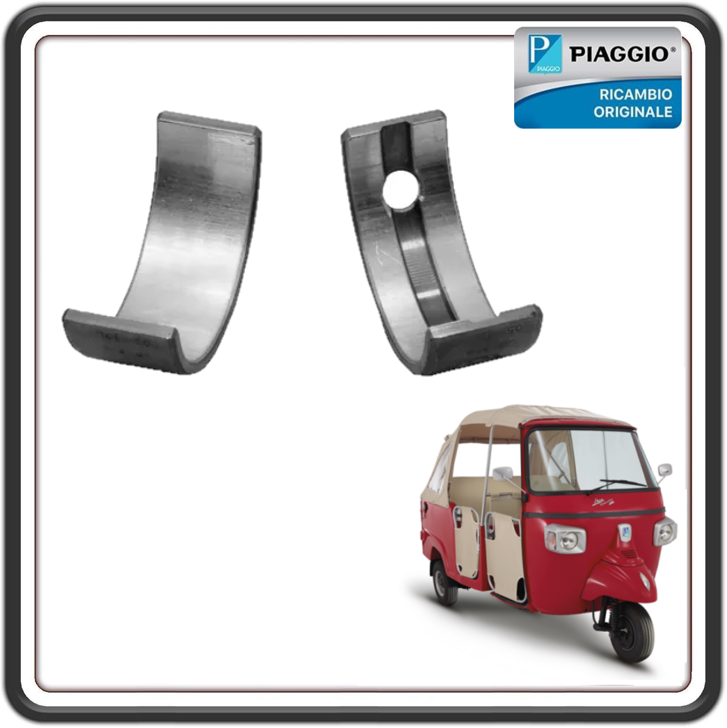 KIT SEMICUSCINETTI DI BANCO PER PIAGGIO APE CALESSINO BENZINA DAL 2013 AL 2023 ORIGINALE PIAGGIO KIT95007R 