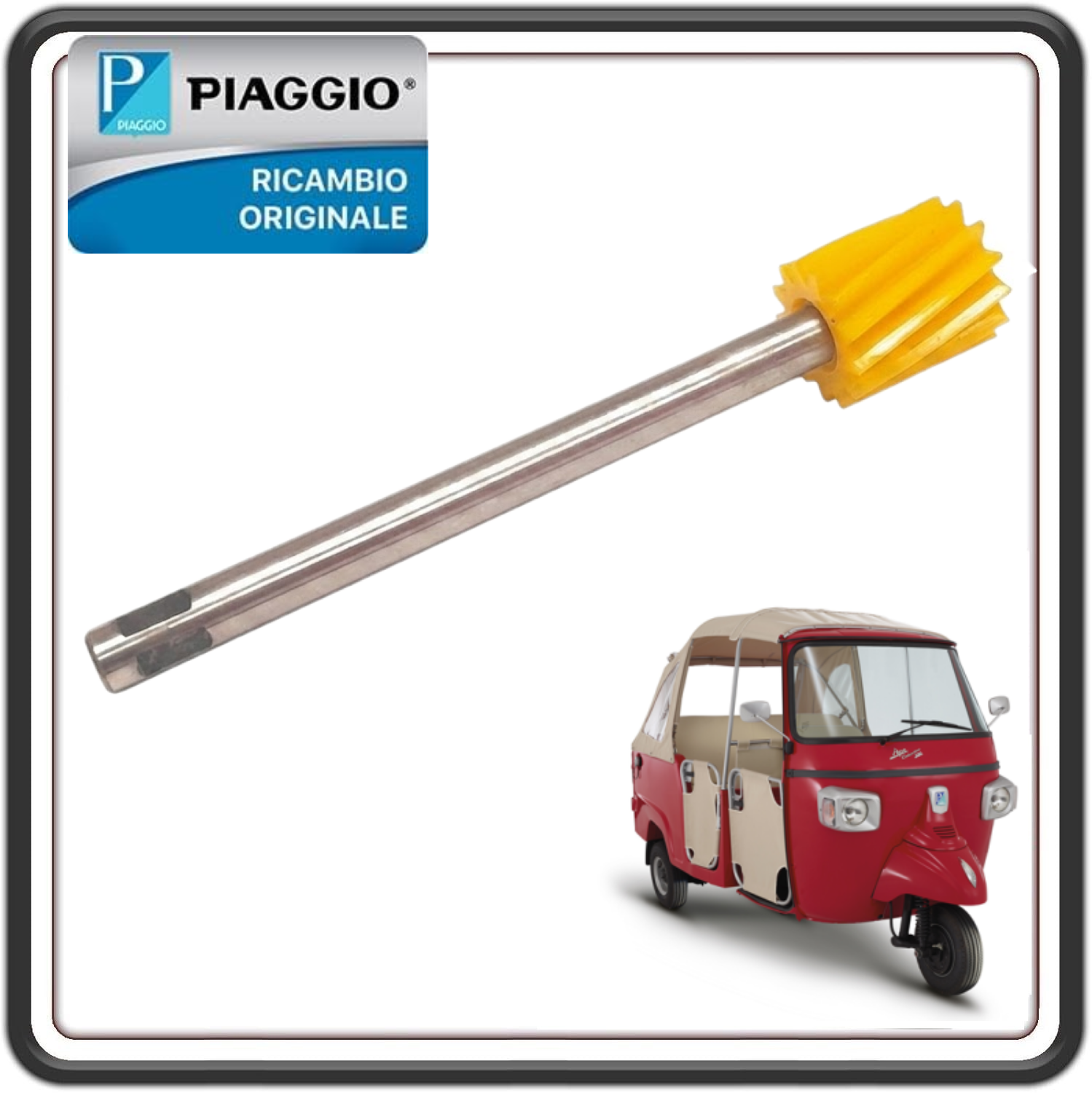 ROCCHETTO PRESA CONTACHILOMTRI CONTA KM PER PIAGGIO APE CALESSINO 200 BENZINA E4 DAL 2017 AL 2023 ORIGINALE PIAGGIO 1A008621  
