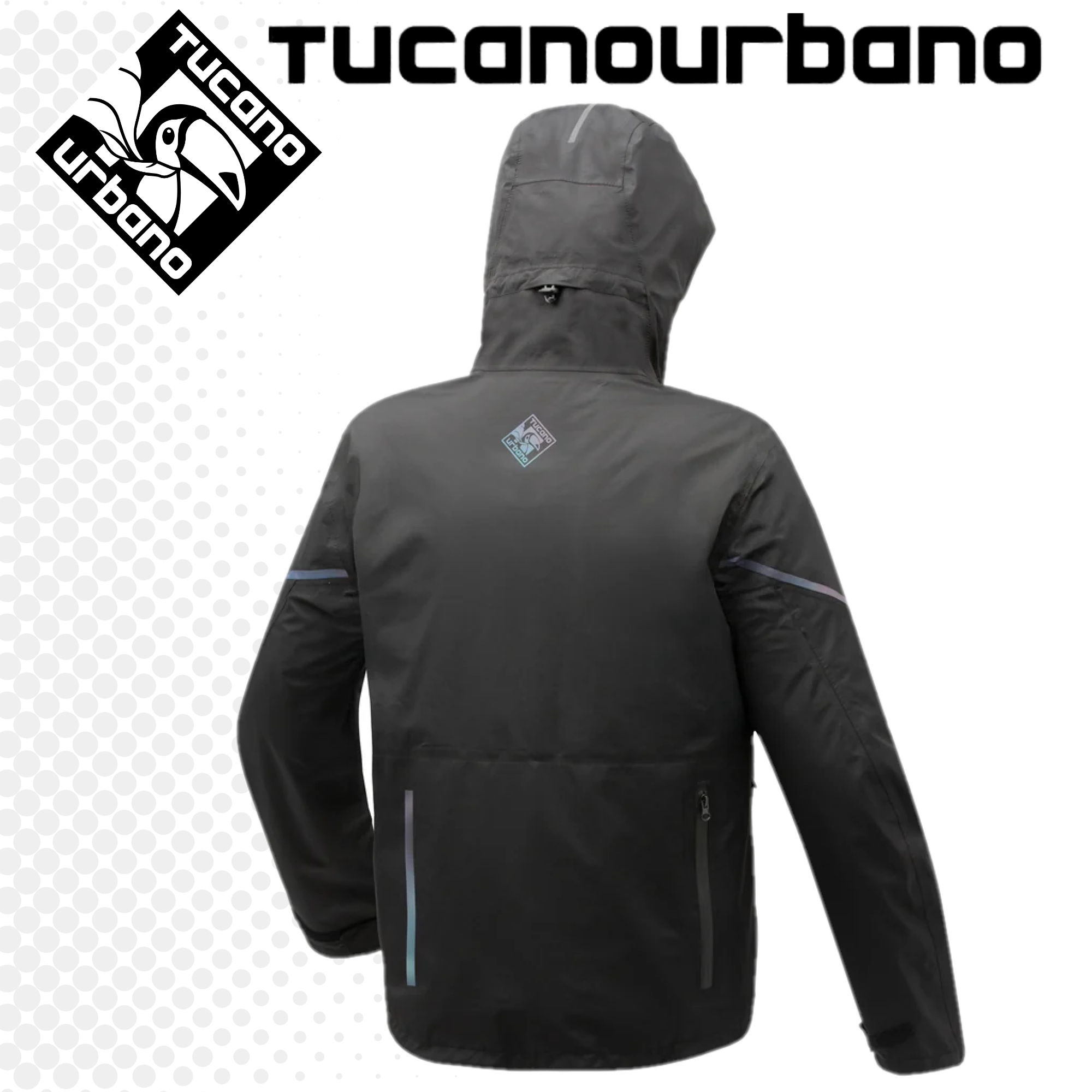 Giacca Antipioggia Antivento Tucano Urbano FEELDRY HYDROSCUD® Nera