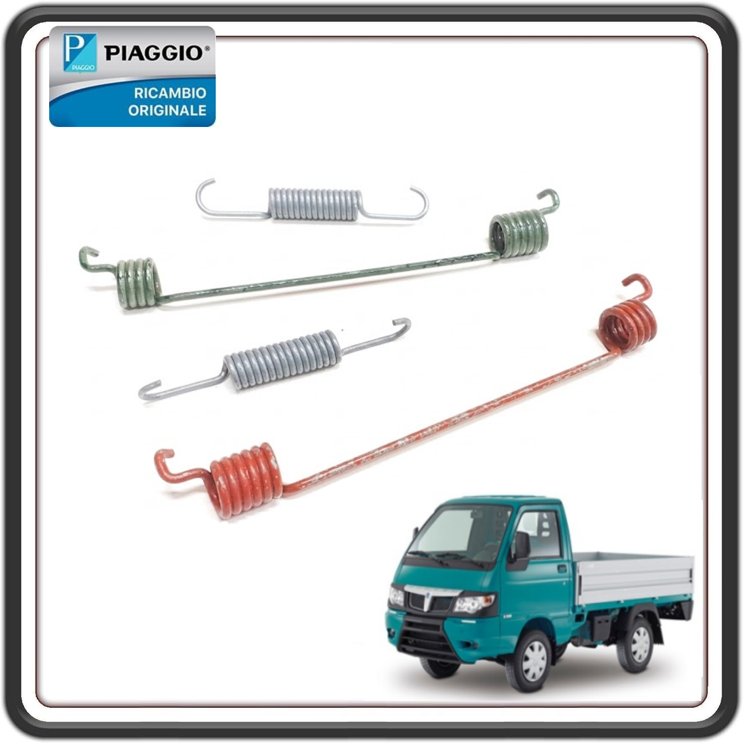 KIT MOLLE GANASCE POSTERIORI PIAGGIO PORTER MULTITECH DAL 2010 AL 2020 - PIAGGIO PORTER D120 DIESEL DAL 2010 AL 2015 ORIGINALE PIAGGIO 837182