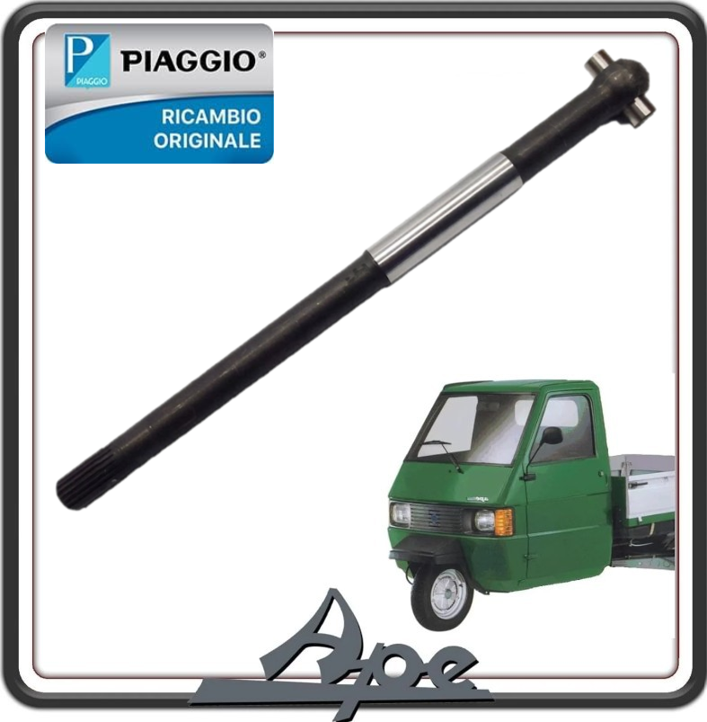 SEMIASSE COMPLETO 39,5 CM PER PIAGGIO APE TM 703 DIESEL RAFFREDDAMENTO A LIQUIDO DAL 2005 AL 2012 ORIGINALE PIAGGIO L8050013 