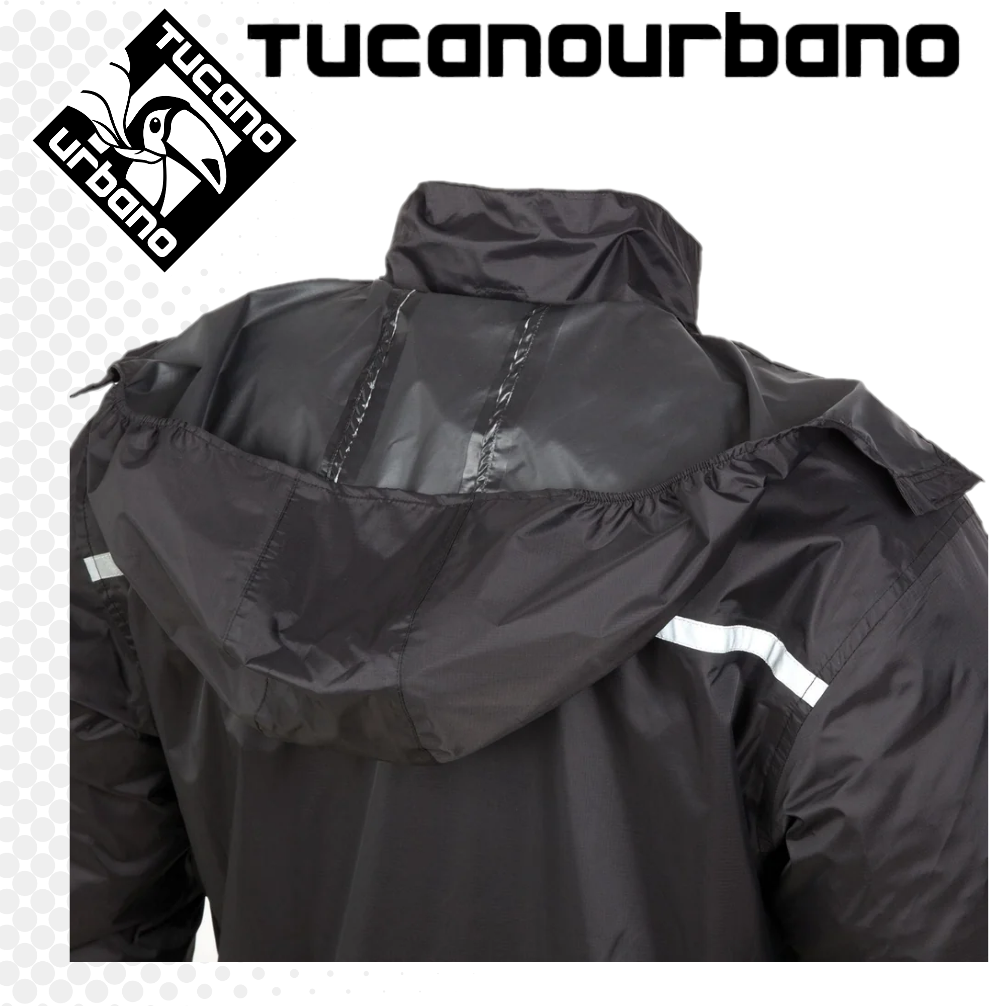 GIACCA ANTIPIOGGIA TUCANO URBANO NANO RAIN JACKET PLUS HYDROSCUD® NERO