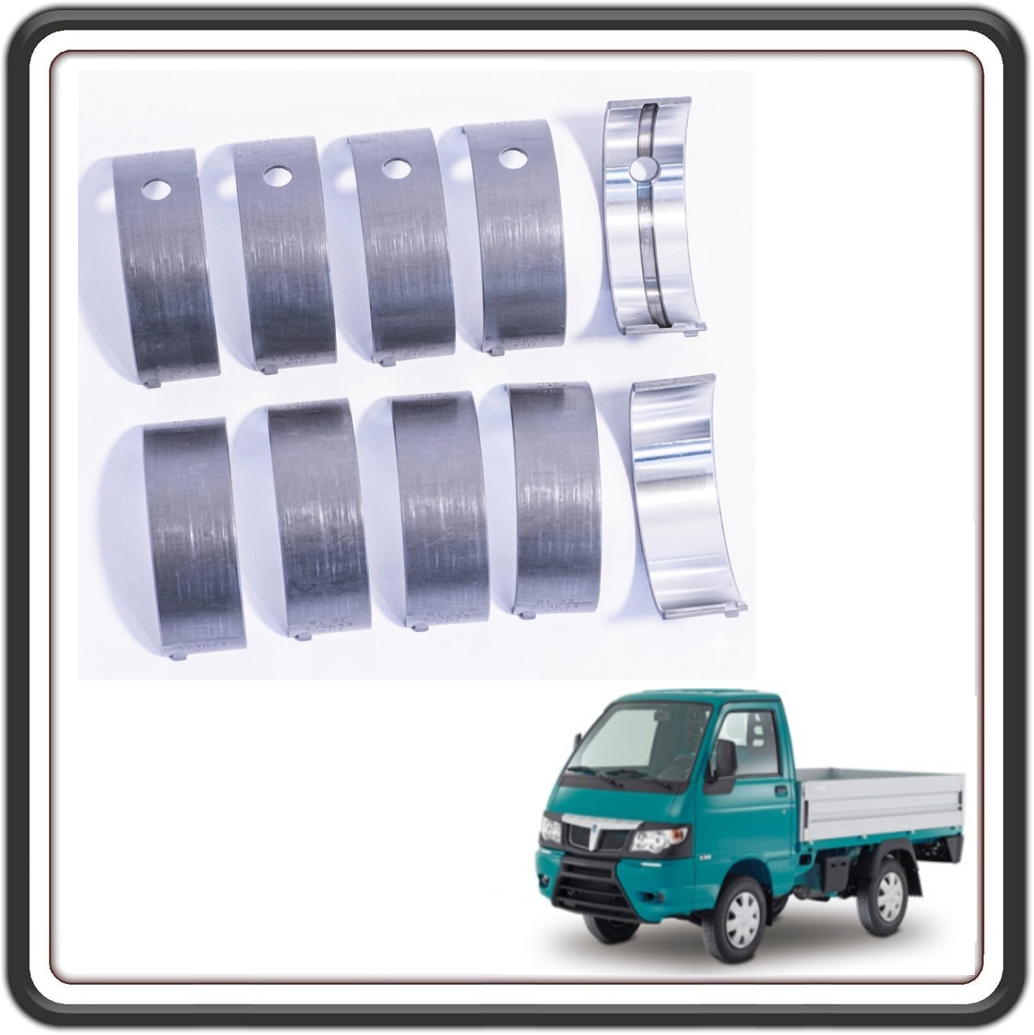 KIT SERIE BRONZINE BANCO MISURA STANDARD COMPATIBILE PER PIAGGIO PORTER MULTITECH DAL 2010 AL 2015 - PIAGGIO PORTER MAXXI MULTITECH DAL 2010 AL 2015