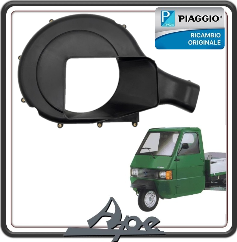CONVOGLIATORE ARIA VENTOLA VOLANO MOTORINO AVVIAMENTO PER PIAGGIO APE TM 703 DIESEL DAL 2005 AL 2012 ORIGINALE PIAGGIO L2569704