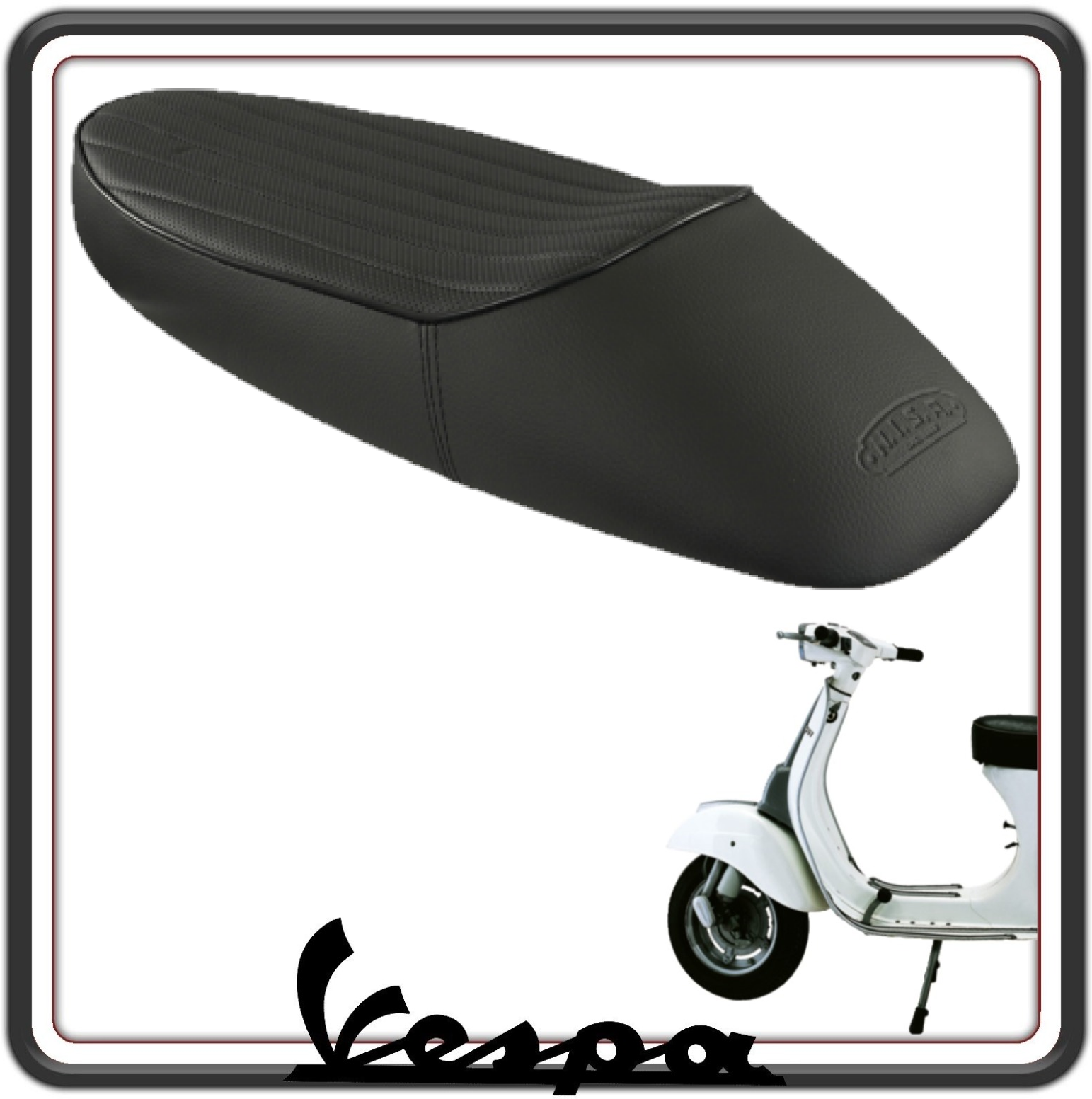 SELLA SELLONE SEDILE NISA SPORT PER PIAGGIO VESPA 50 SPECIAL - L R N - VESPA 125 PRIMAVERA