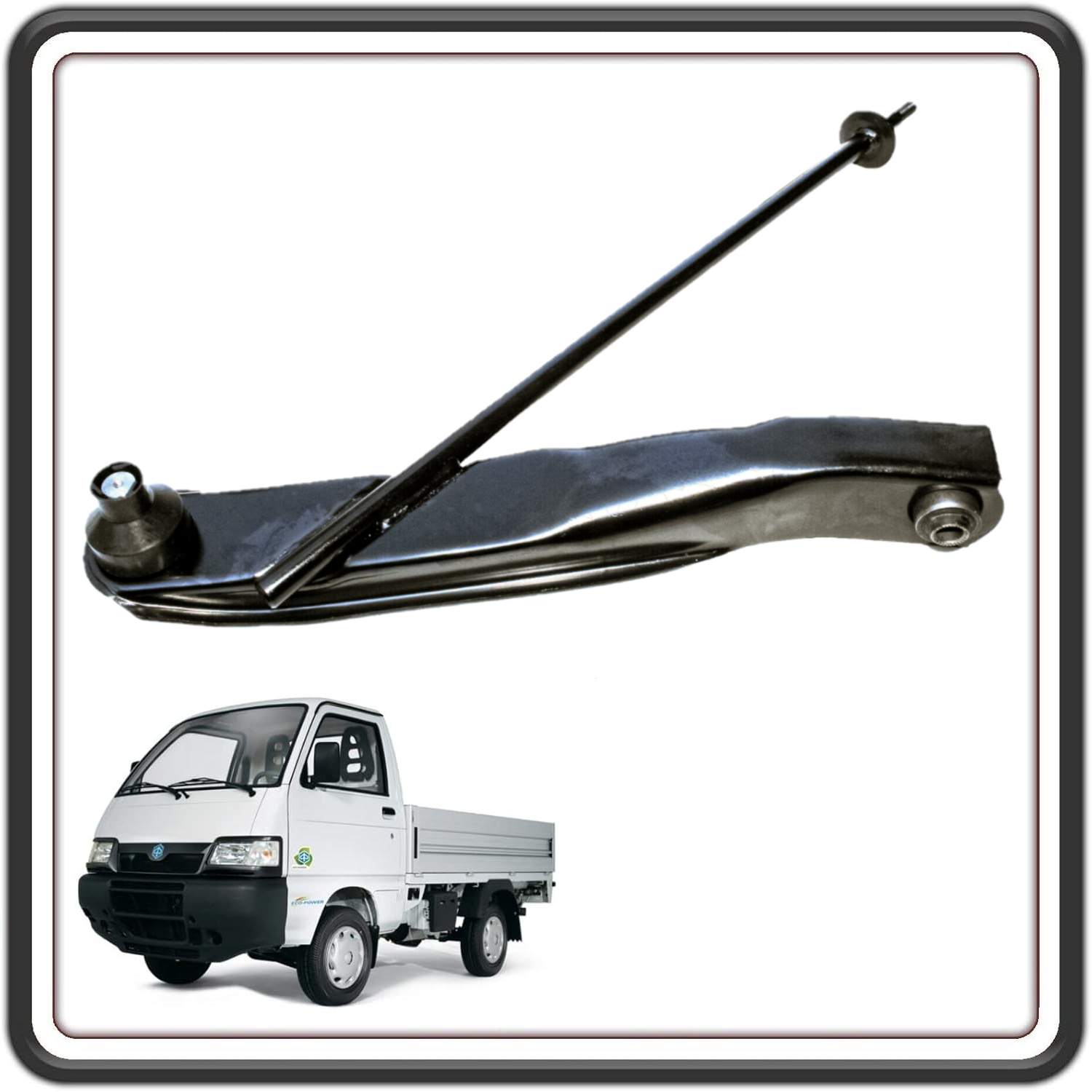 BRACCIO OSCILLANTE SOSPENSIONE LATO SINISTRO COMPATBILE PER PIAGGIO PORTER 1000 - PORTER 1300 FINO AL 2009 MOTORE DAIHATSU - PORTER 1200 1400 DIESEL - PIAGGIO QUARGO