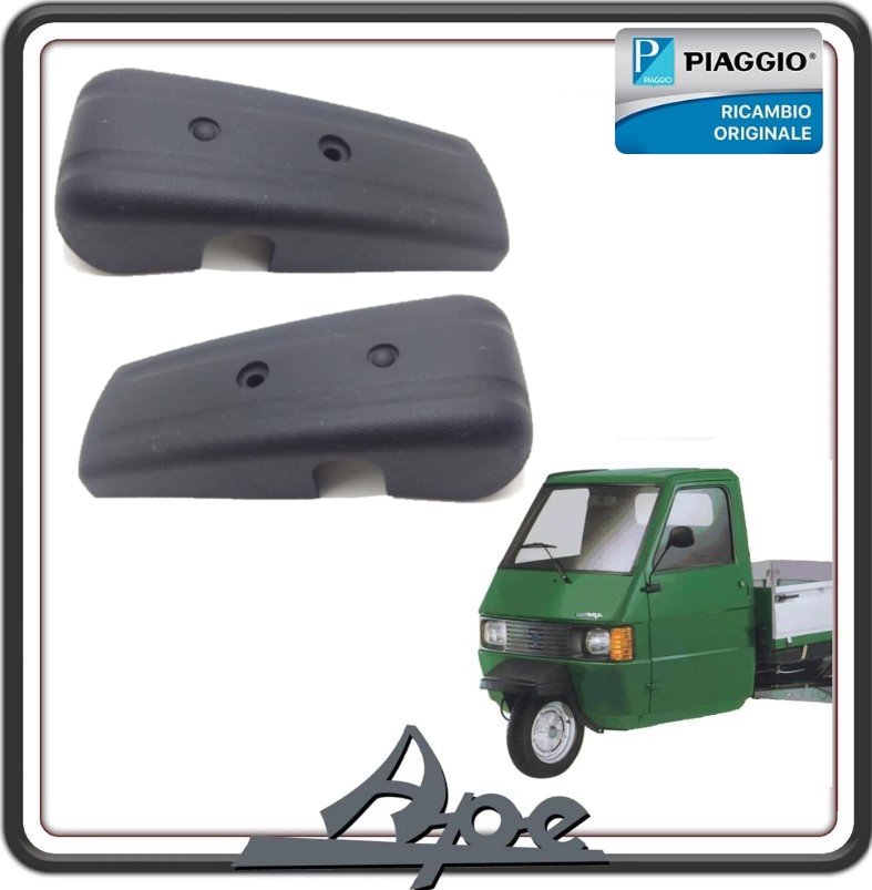 KIT COPPIA COPRICERNIERA SUPERIORE PORTA PER PIAGGIO APE TM 703 BENZINA E DIESEL - PIAGGIO APE 602 ORIGINALE PIAGGIO 569578