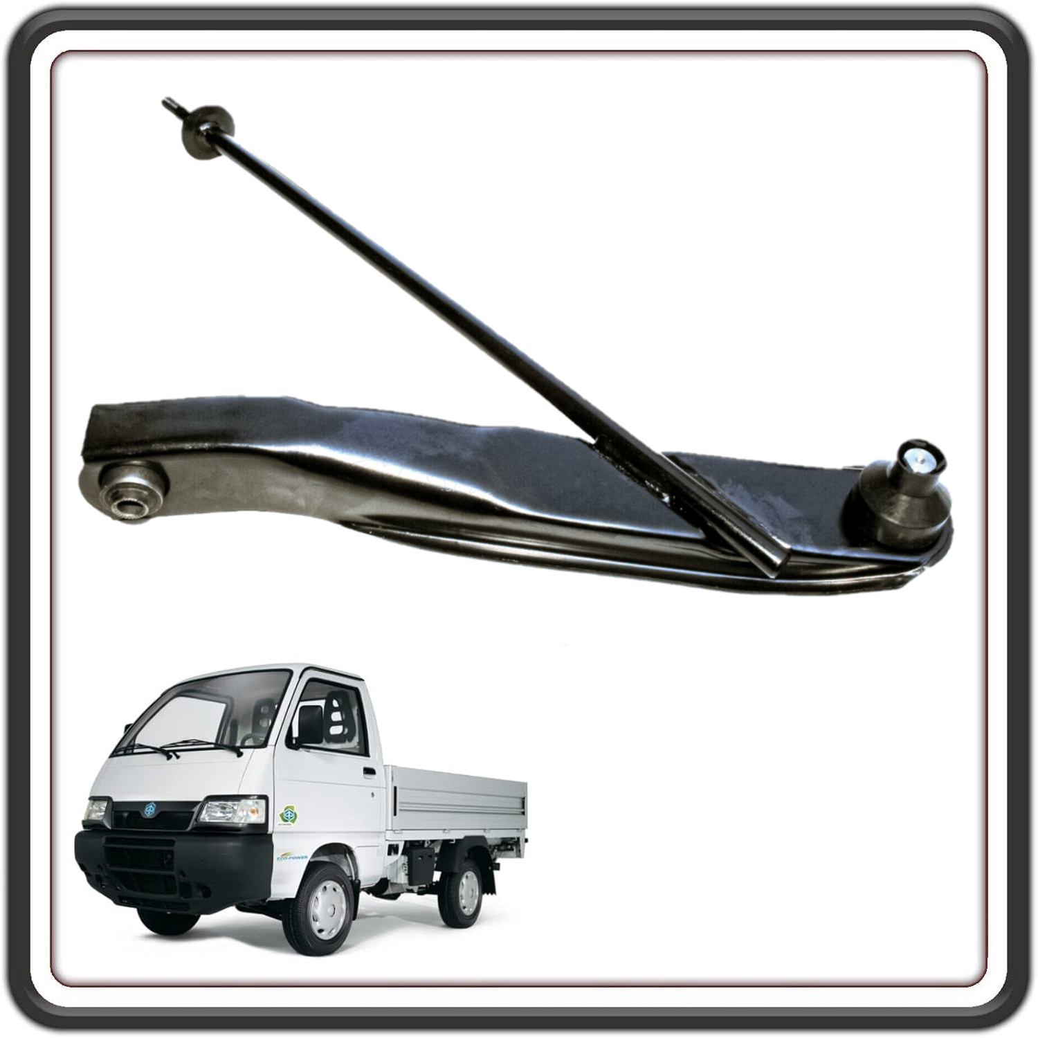BRACCIO OSCILLANTE SOSPENSIONE LATO DESTRO PER PIAGGIO PORTER 1000 - PORTER 1300 FINO AL 2009 MOTORE DAIHATSU - PORTER 1200 1400 DIESEL - PIAGGIO QUARGO