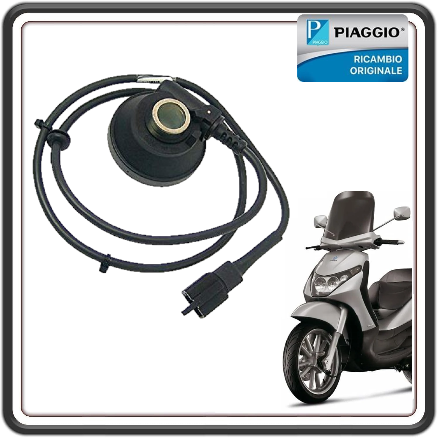 TRASMISSIONE RINVIO RUOTA FONICA CONTACHILOMETRI CONTAKM PER PIAGGIO BEVERLY 125-200 DAL 2001 AL 2003 - PIAGGIO X9 DAL 2001 AL 2004 - NRG POWER (LEGGI MODELLI DESCRIZIONE) ORIGINALE PIAGGIO 56435R