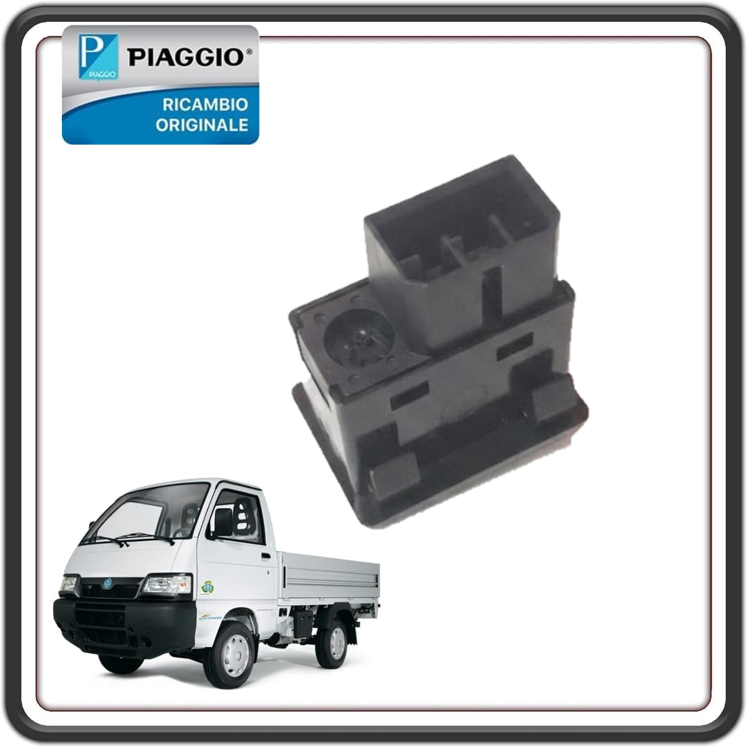 INTERRUTTORE PULSANTE RETRONEBBIA PER PIAGGIO PORTER 1300 16V MOTORE DAIHATSU DAL 2009 AL 2010 ORIGINALE PIAGGIO 8417087Z01000