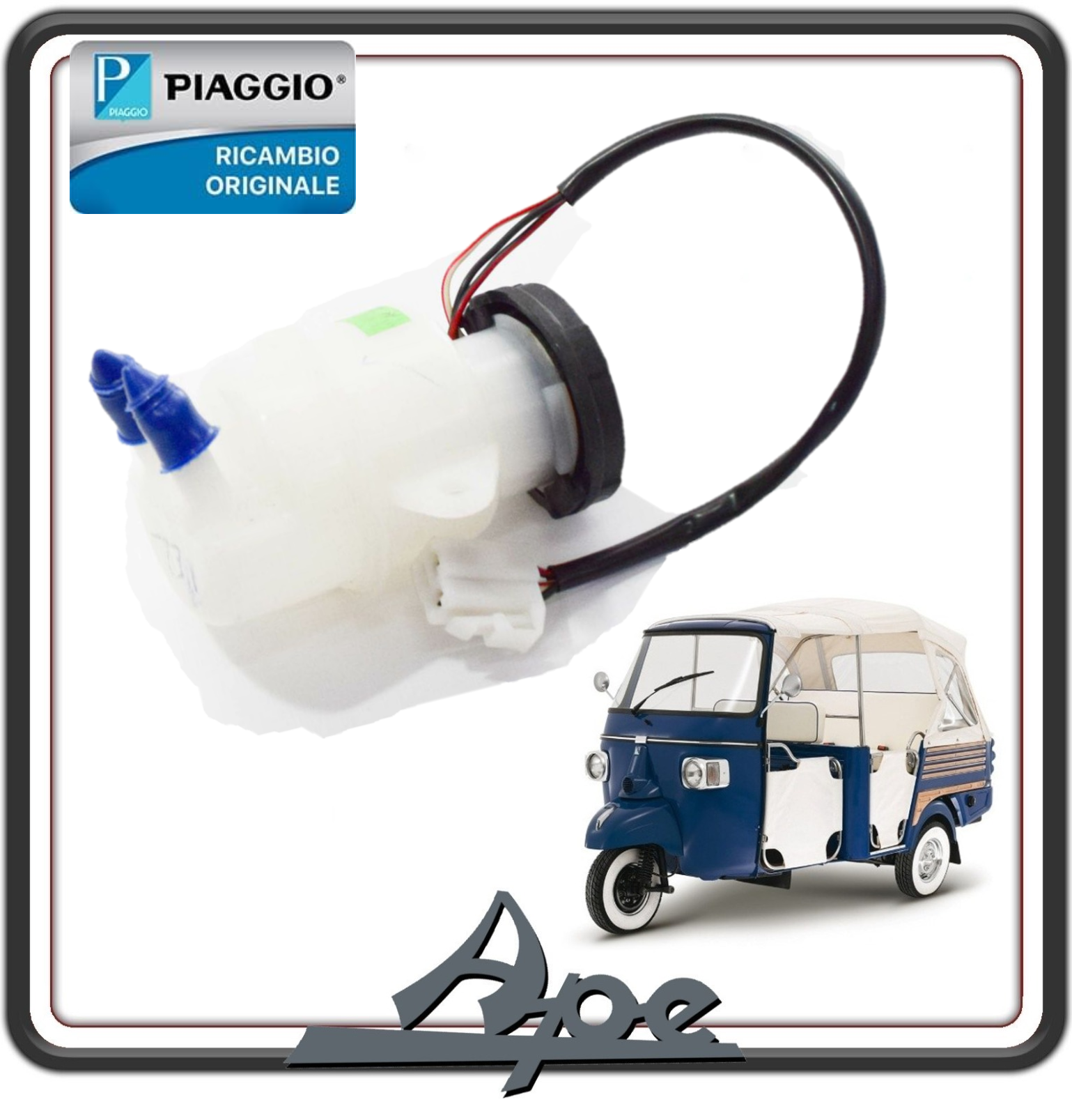 SERBATOIO VASCHETTA OLIO FRENI PER PIAGGIO APE CALESSINO DIESEL DAL 2007 AL 2012 ORIGINALE PIAGGIO 605441