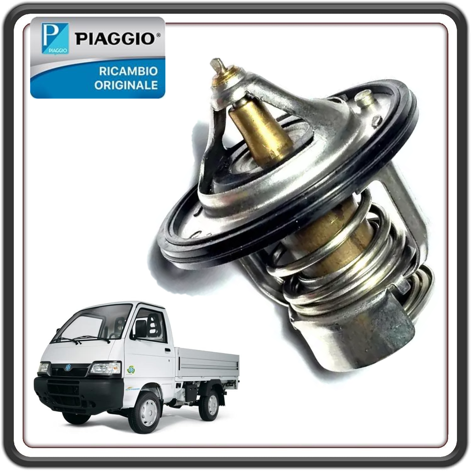 TERMOSTATO VALVOLA TERMOSTATICA PER PIAGGIO PORTER 1300 16 V MOTORE DAIHATSU ORIGINALE PIAGGIO 9004833056000 