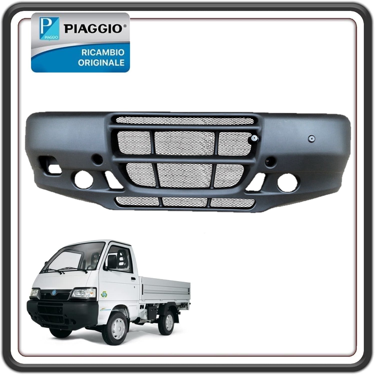 PARAURTI ANTERIORE PIAGGIO PORTER 1300 16V FINO AL 2008 - PIAGGIO PORTER 1200 1400 DIESEL ORIGINALE PIAGGIO B025688