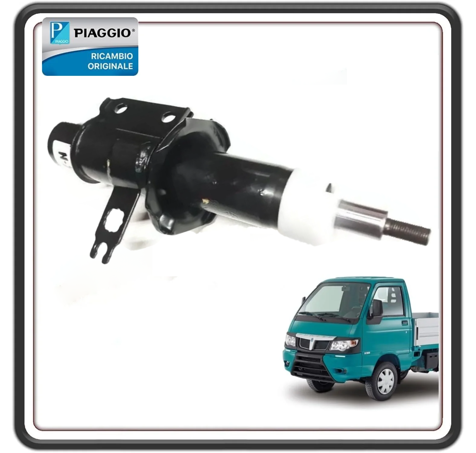 AMMORTIZZATORE SOSPENSIONE ANTERIORE LATO SINISTRO PER PIAGGIO PORTER MULTITECH DAL 2009 IN POI ORIGINALE PIAGGIO 1E000768R
