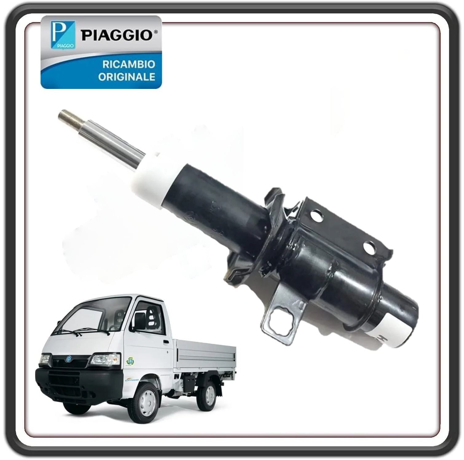 AMMORTIZZATORE SOSPENSIONE ANTERIORE LATO SINISTRO PER PIAGGIO PORTER 1300 16V FINO AL 2008 - PIAGGIO PORTER 1200 1400 DIESEL ORIGINALE PIAGGIO B004344