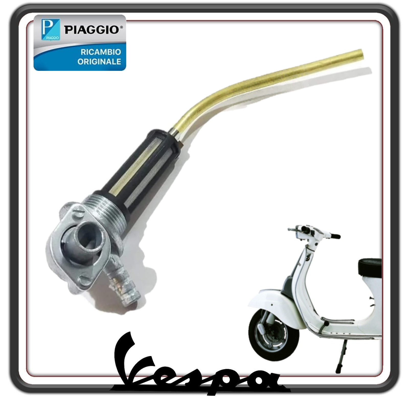 RUBINETTO SERBATOIO BENZINA CARBURANTE ORIGINALE PER PIAGGIO VESPA 50 SPECIAL - VESPA 125 PRIMAVERA - VESPA 50 R-N-L 139938