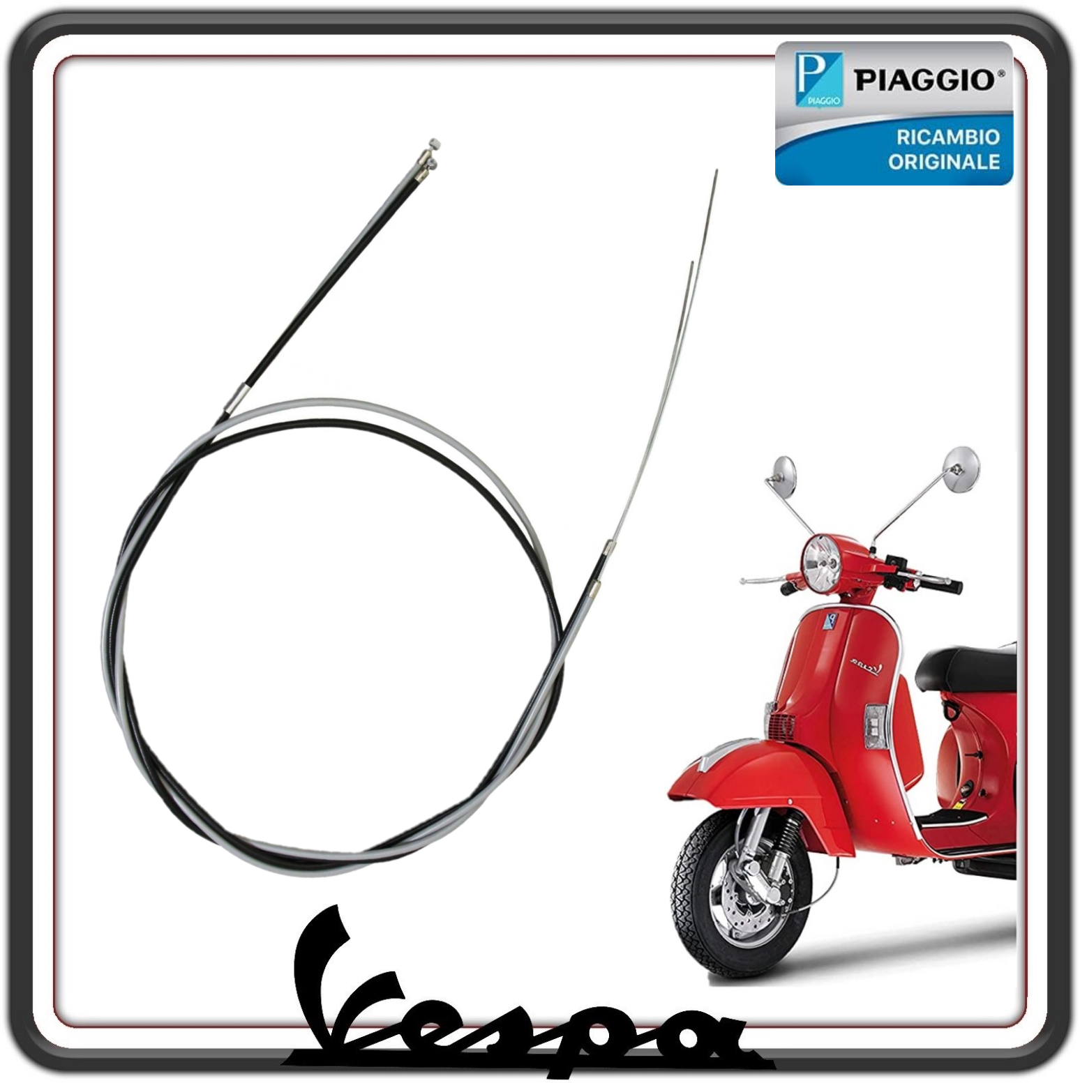 TRASMISSIONE FILO CAVO CAMBIO COMPLETO PER PIAGGIO VESPA PX 125-150 ORIGINALE PIAGGIO 6465665