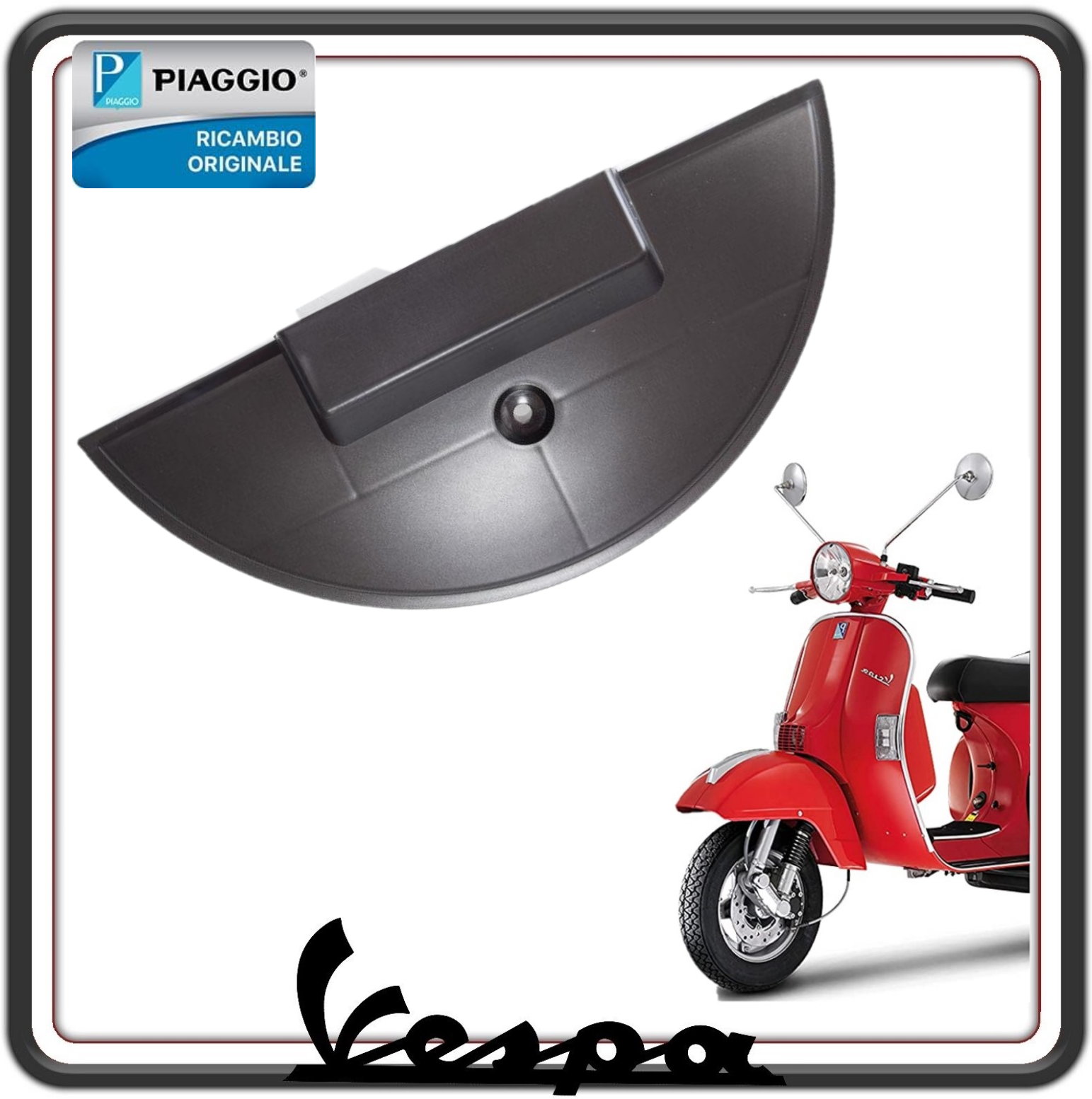 COPRI RUOTA COPRIRUOTA DI SCORTA COPERCHIO RUOTA DI SCORTA POSTERIORE PER PIAGGIO VESPA PX 125-150 - 200 - VESPA ARCOBALENO TUTTI I MODELLI ORIGINALE PIAGGIO 226823