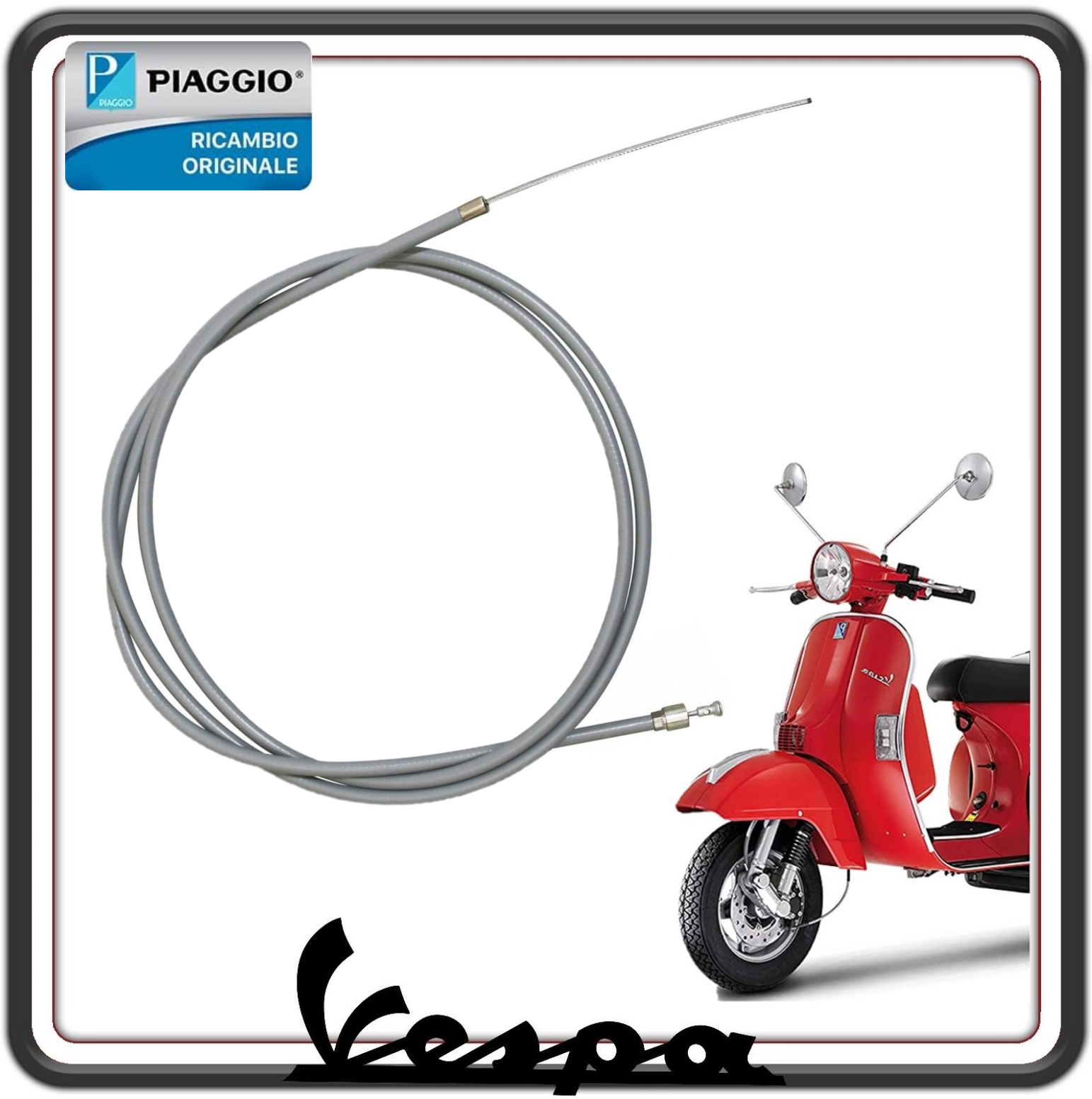 TRASMISSIONE FILO CAVO COMANDO FRIZIONE PIAGGIO VESPA PX 125 TUTTE LE VERSIONI - VESPA PX 150 - VESPA PX 200 - VESPA ARCOBALENO TUTTE LE VERSIONI ORIGINALE PIAGGIO 272606