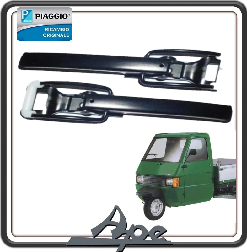 KIT 2 LEVA GANCIO CHIUSURA SPONDA LATO DESTRO O SINISTRO PER PIAGGIO PORTER TUTTI I MODELLI - PIAGGIO QUARGO DIESEL - APE 703 TUTTI I MODELLI - APE 50 ORIGINALE PIAGGIO 264785