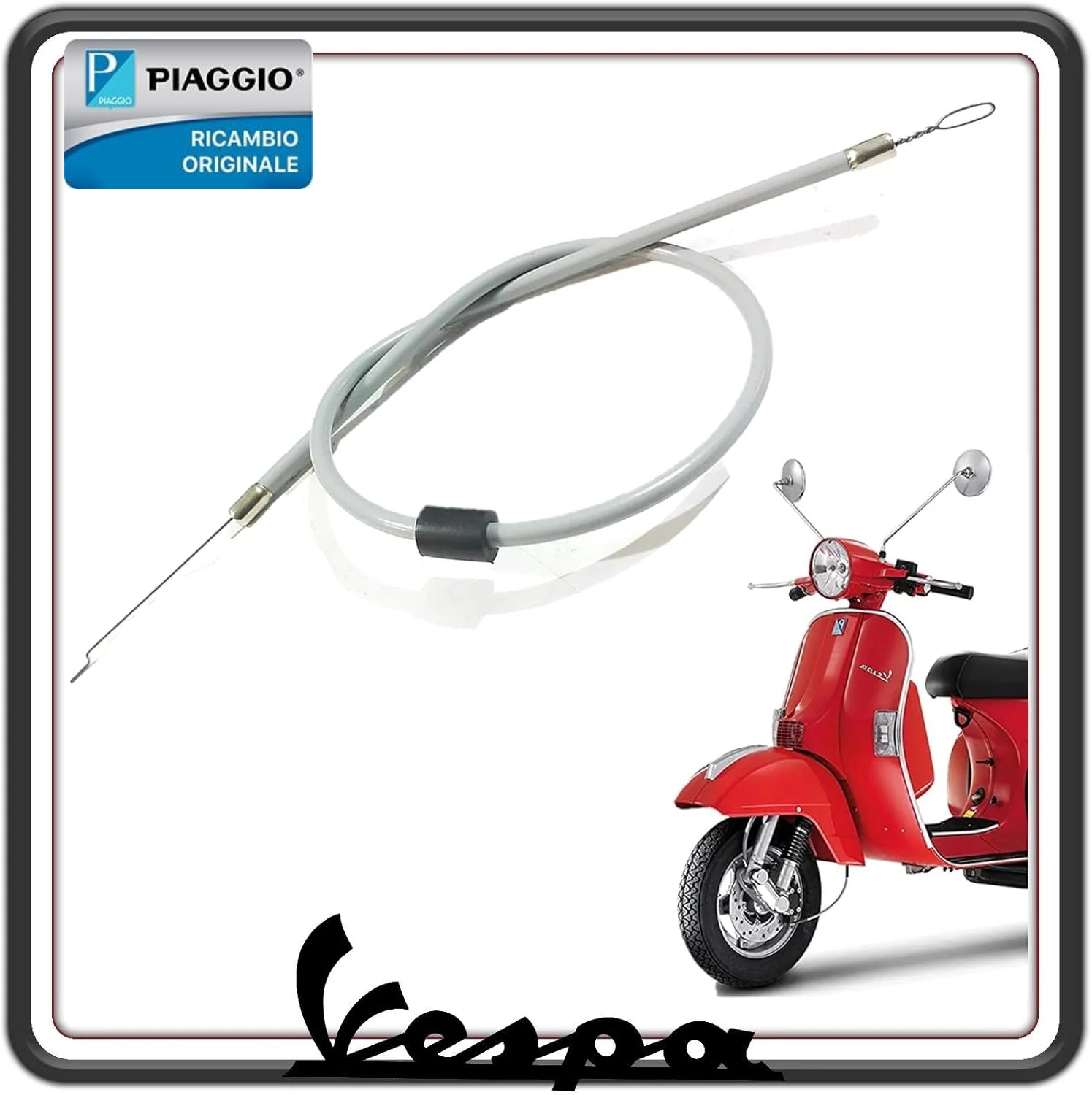 TRASMISSIONE FILO CAVO STARTER ARIA VESPA PX 125-150 - 200 ORIGINALE PIAGGIO 092370.