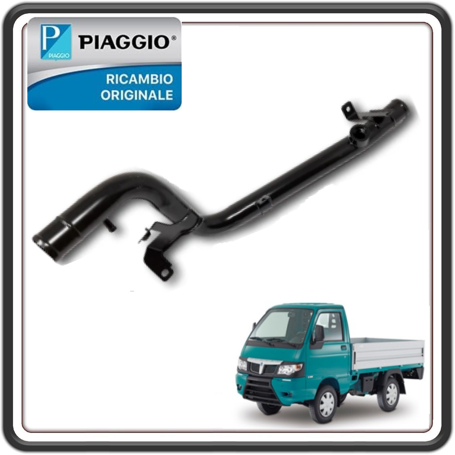TUBO ACQUA RACCORDO IN METALLO INFERIORIE PIAGGIO PORTER MULTITECH DAL 2011 AL 2015 ORIGINALE PIAGGIO B005266