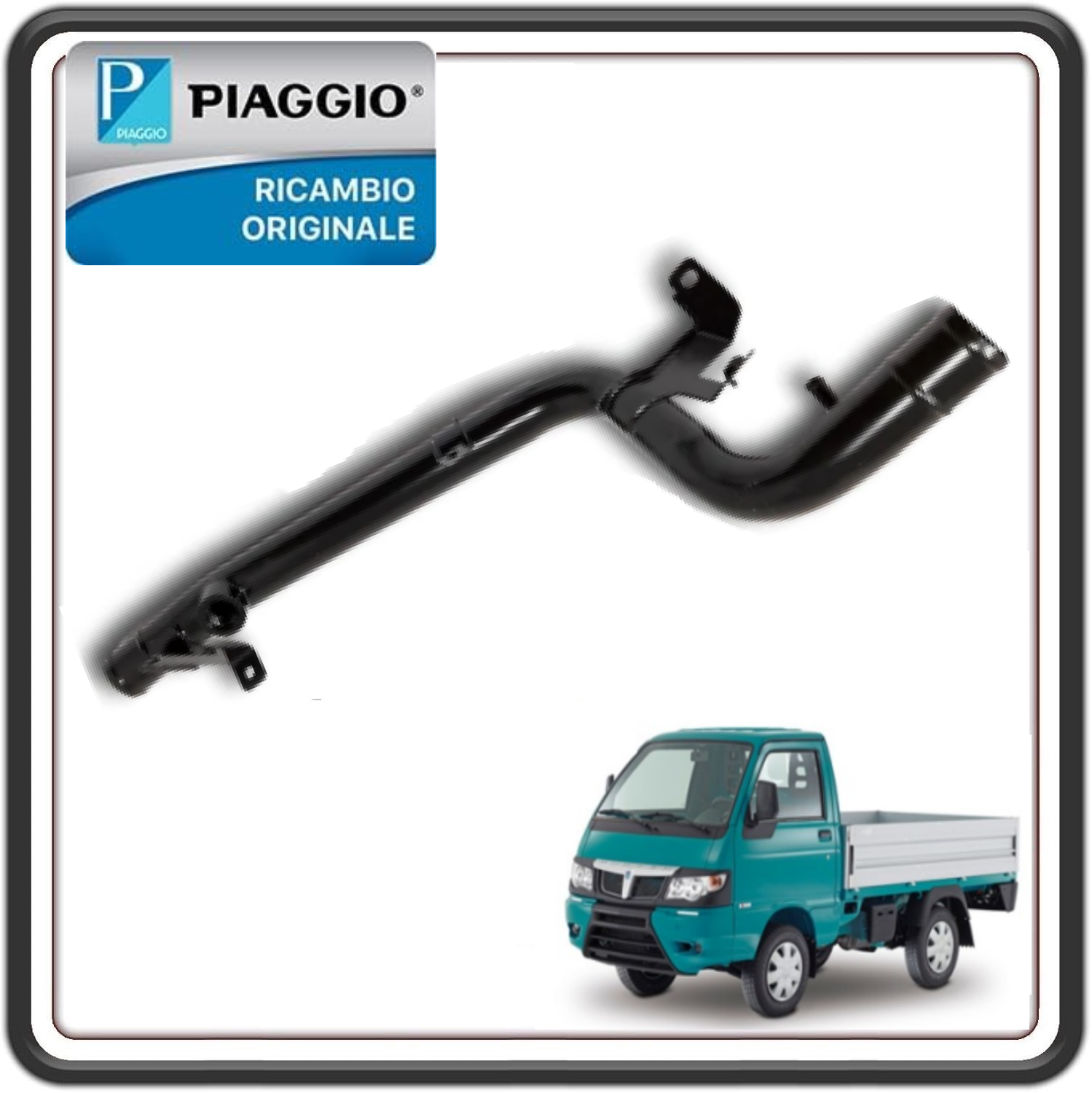 TUBO ACQUA RACCORDO IN METALLO INFERIORIE PIAGGIO PORTER MULTITECH DAL 2011 AL 2015 ORIGINALE PIAGGIO B005266