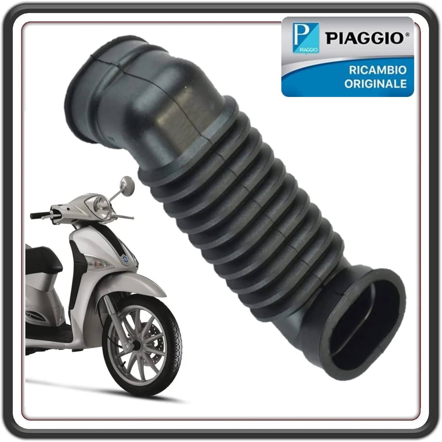 SOFFIETTO MANICOTTO TUBO RACCORDO ASPIRAZIONE SCATOLA FILTRO ARIA PER PIAGGIO LIBERTY 50 FINO AL 2005 - PIAGGIO LIBERTY 125 FINO AL 2002 ORIGINALE PIAGGIO 576773