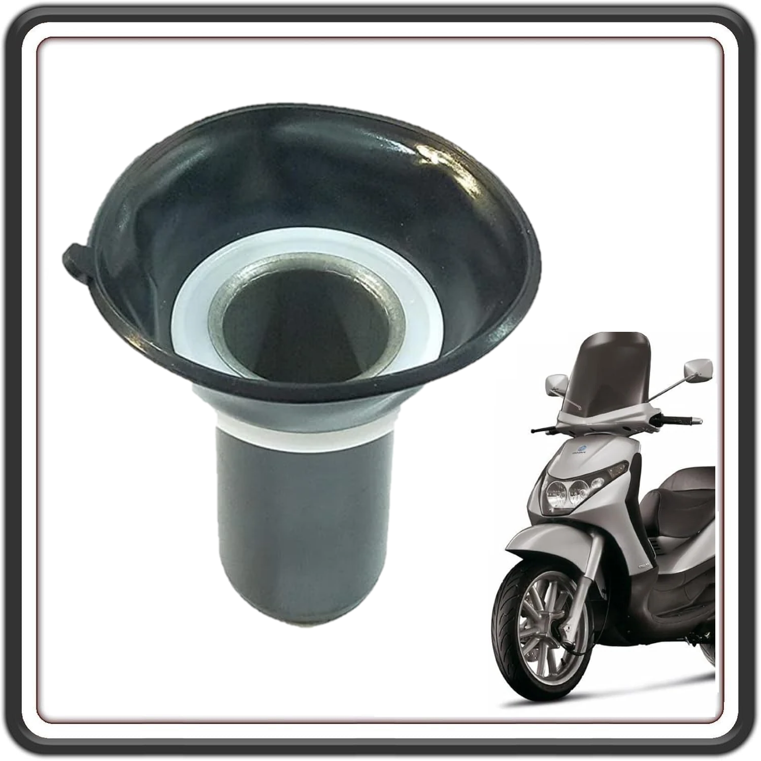 MEMBRANA CARBURATORE COMPATIBILE CON PIAGGIO BEVERLY 125-250 - PIAGGIO X8 125 - X9 125-200
